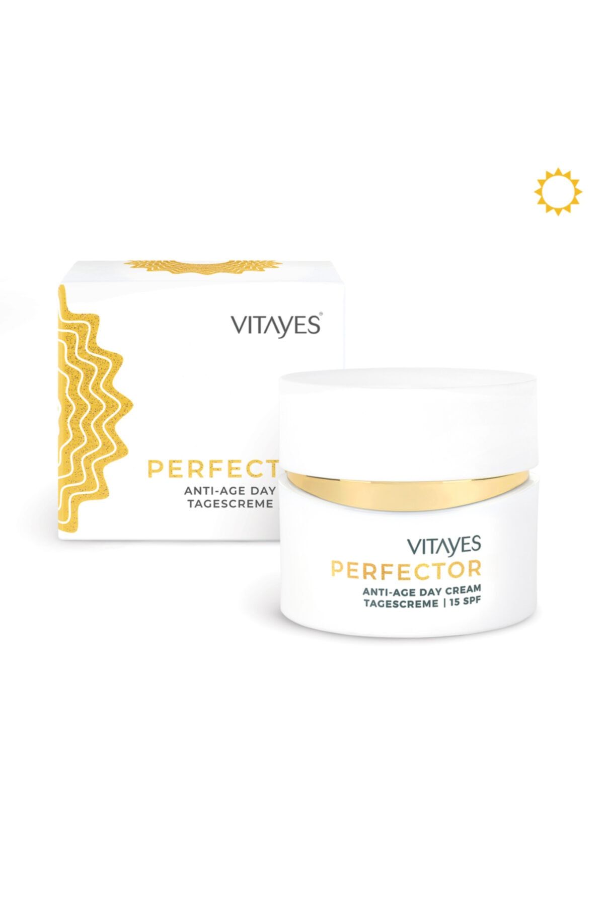 VİTAYES Perfector Yaşlanma Karşıtı Kırışıklık Giderici Gündüz Yüz Kremi 50ml - 15spf