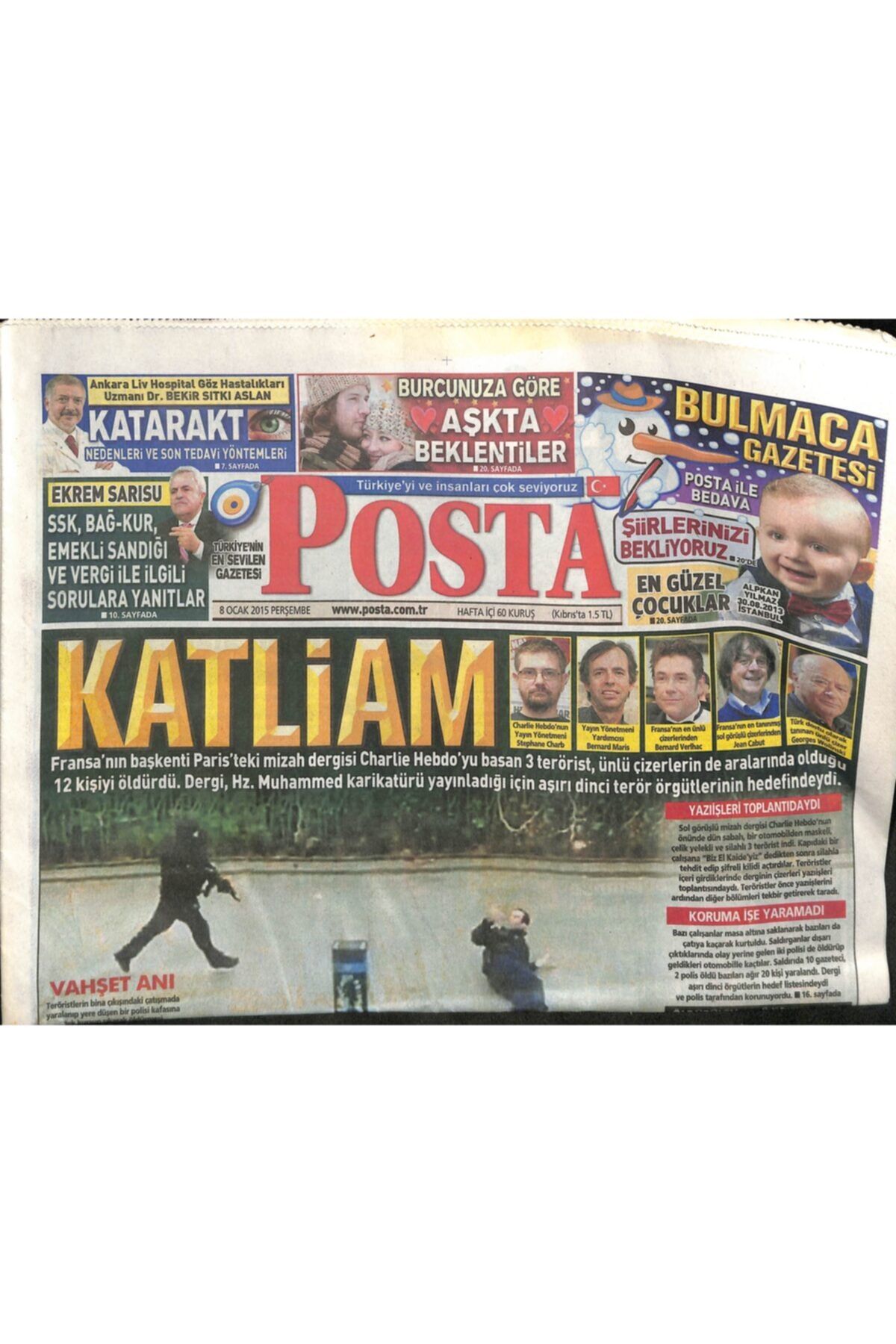 Gökçe Koleksiyon Posta Gazetesi 8 Ocak 2015 Müzeyyen Senar Artık Huzurevinde