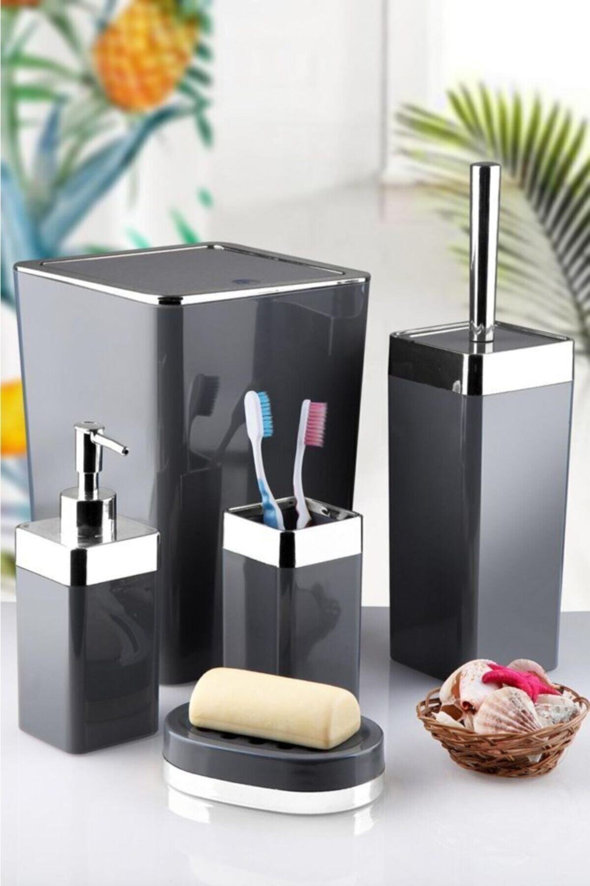 İmera Akrilik 5 Parça Kare Banyo Seti Kozart