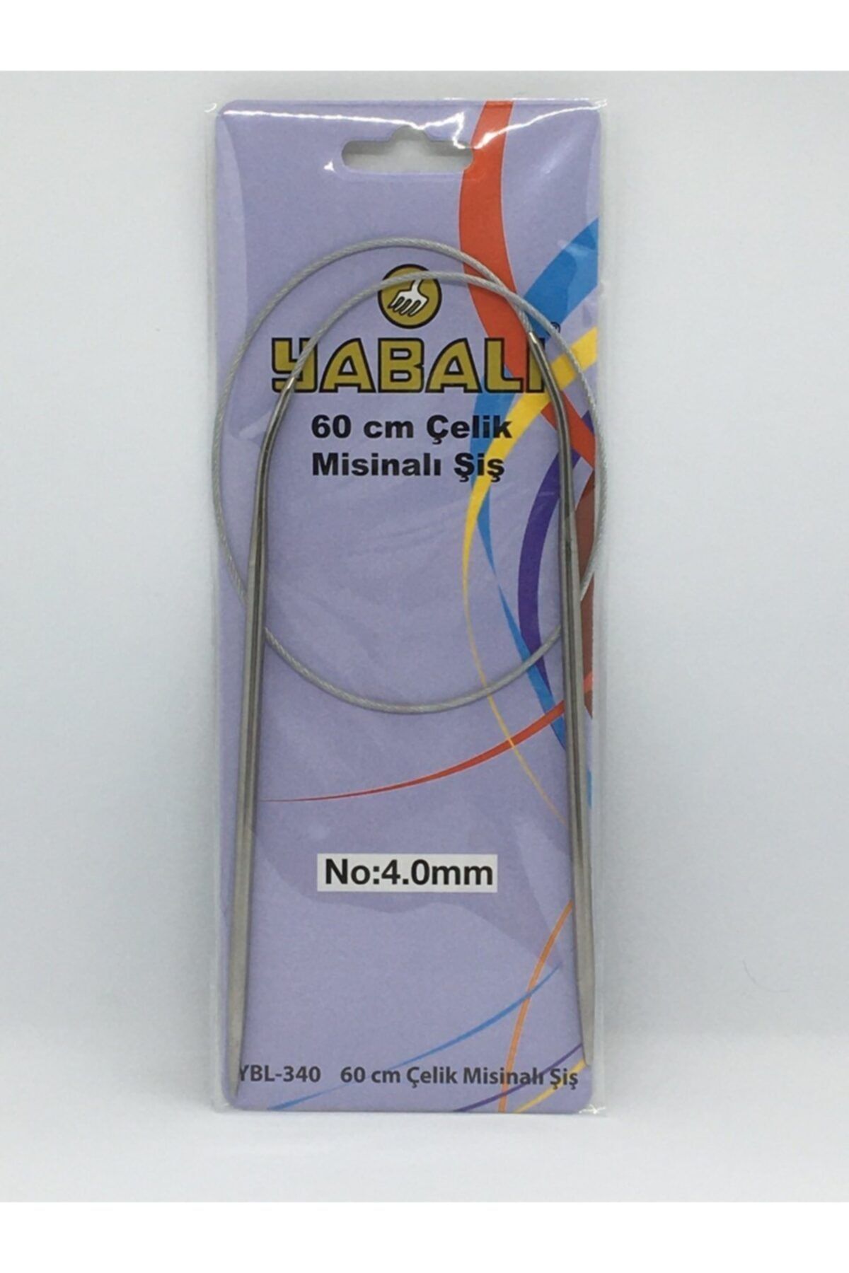 Yabalı 4 Mm 60 Cm Çelik Misinalı Şiş