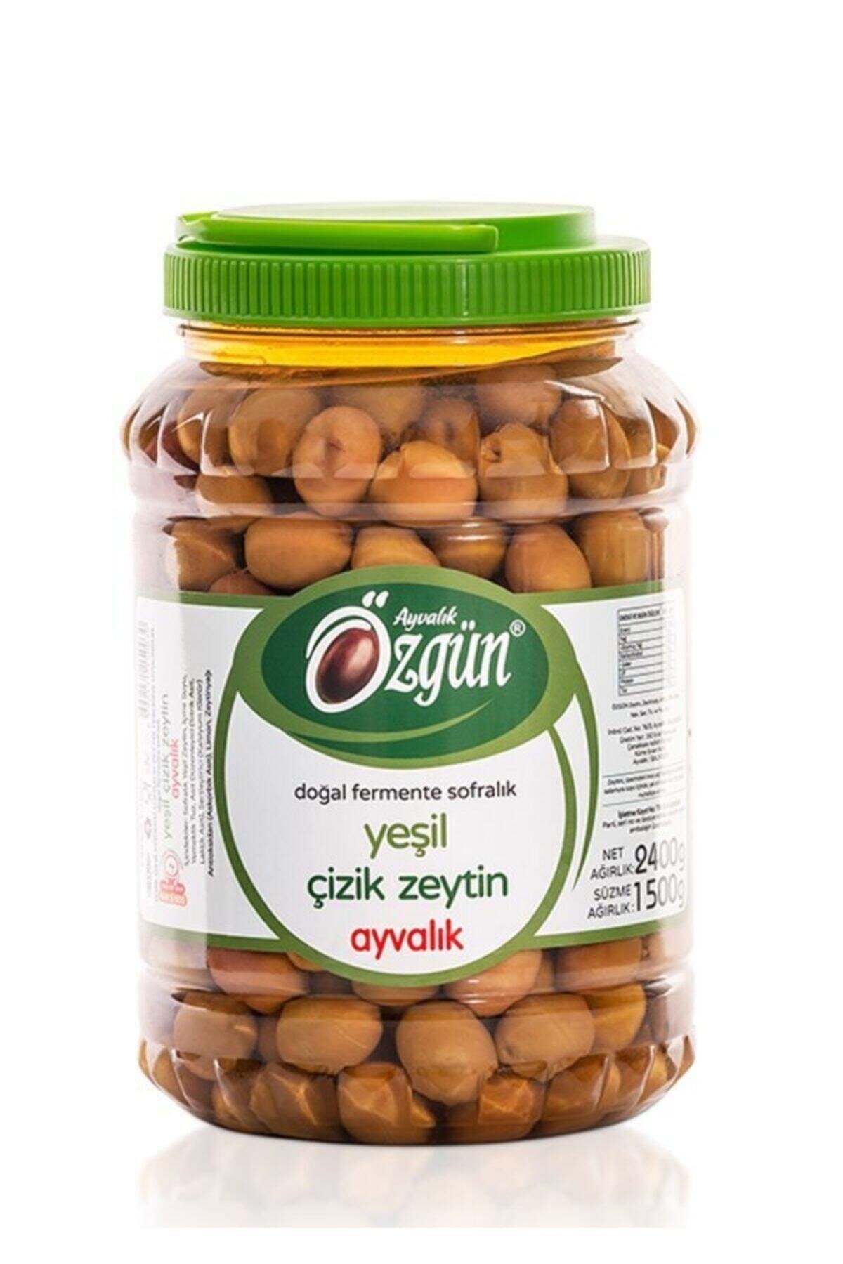 ÖZGÜN ZEYTİN & ZEYTİNYAĞI 2 Kg Pet Ayvalık Çizik Zeytin