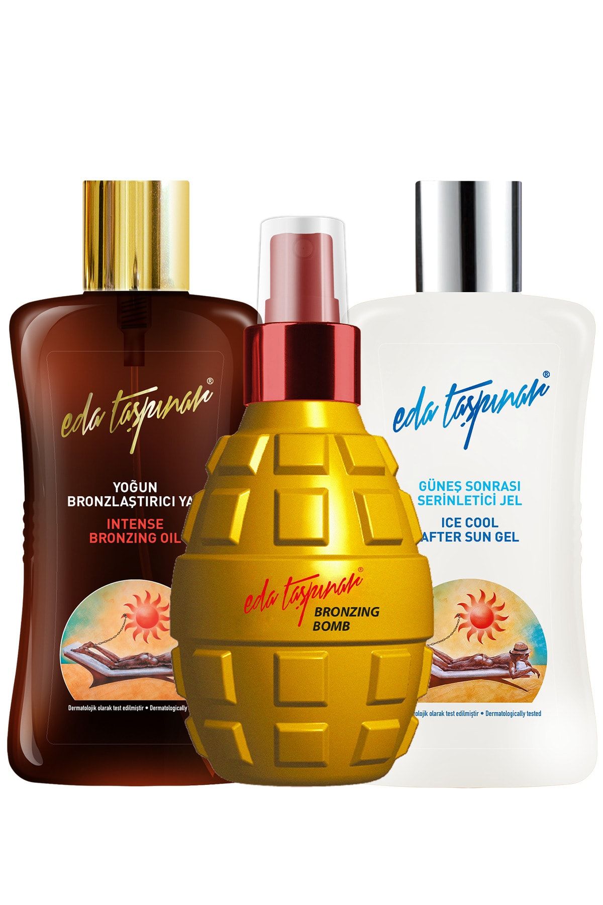 Eda Taşpınar Bronzing Bomb 200ml+ Bronzlaştırıcı Yağ 200ml+ Güneş Sonrası Serinletici Jel 200 Ml