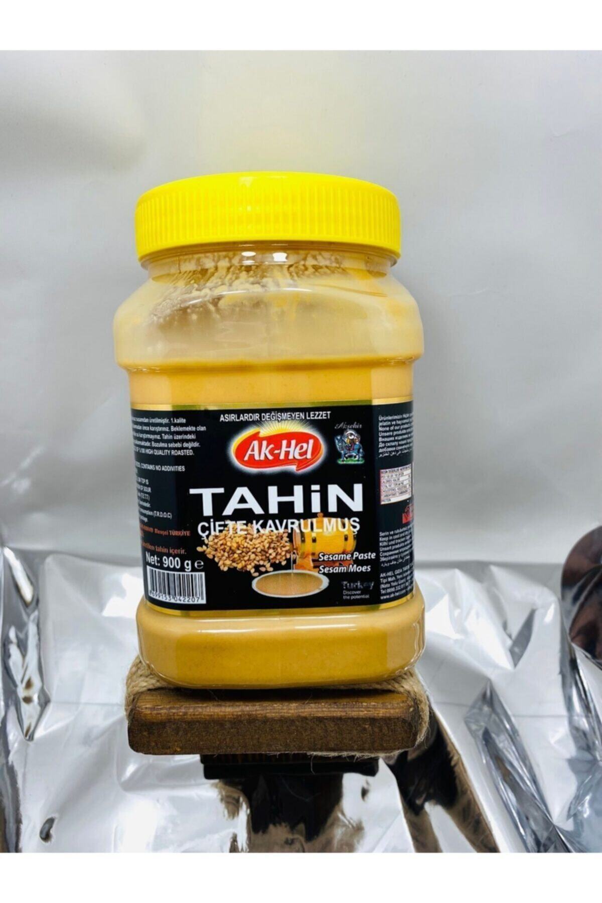 AkHel Tahin Çifte Kavrulmuş 900 Gr Organik Katkısız