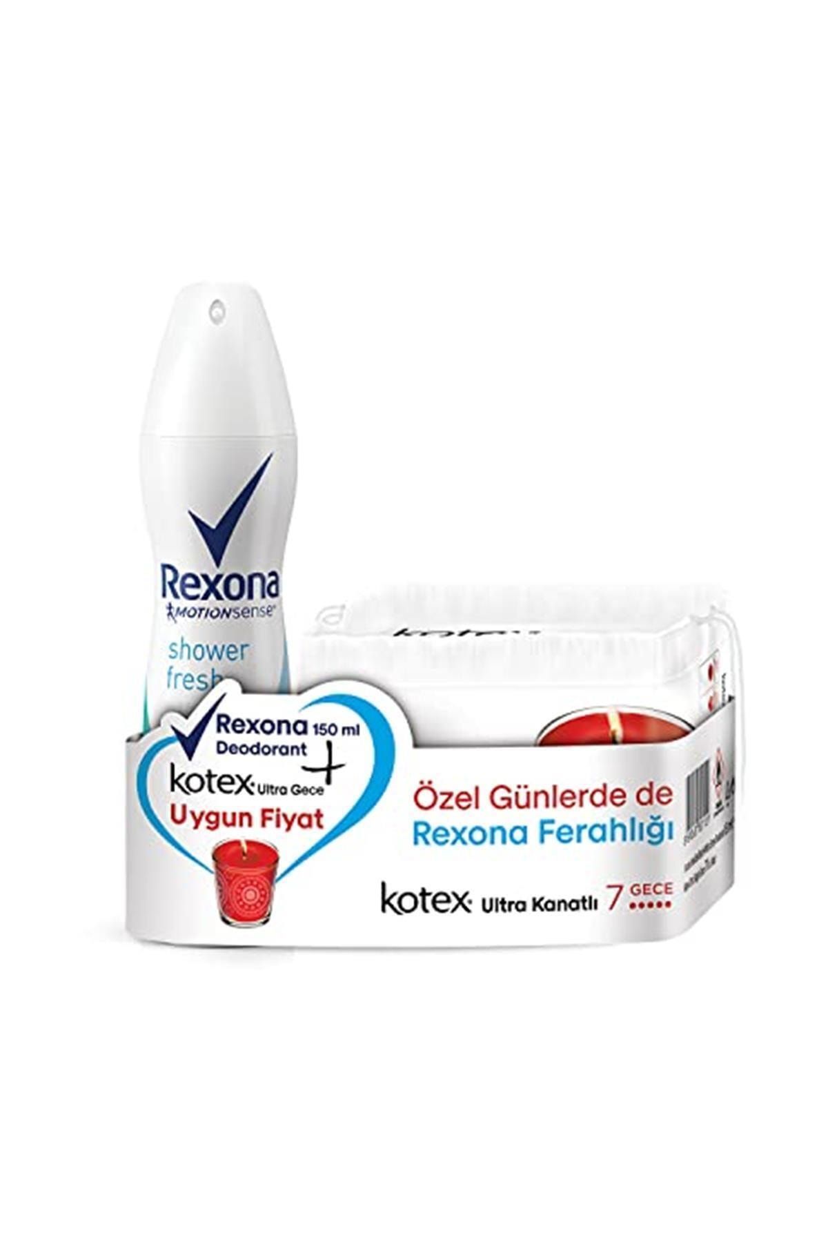 Rexona Deodorant Sprey Shower Fresh 150 ml Kotex Ultra Kanatlı 7 Gece