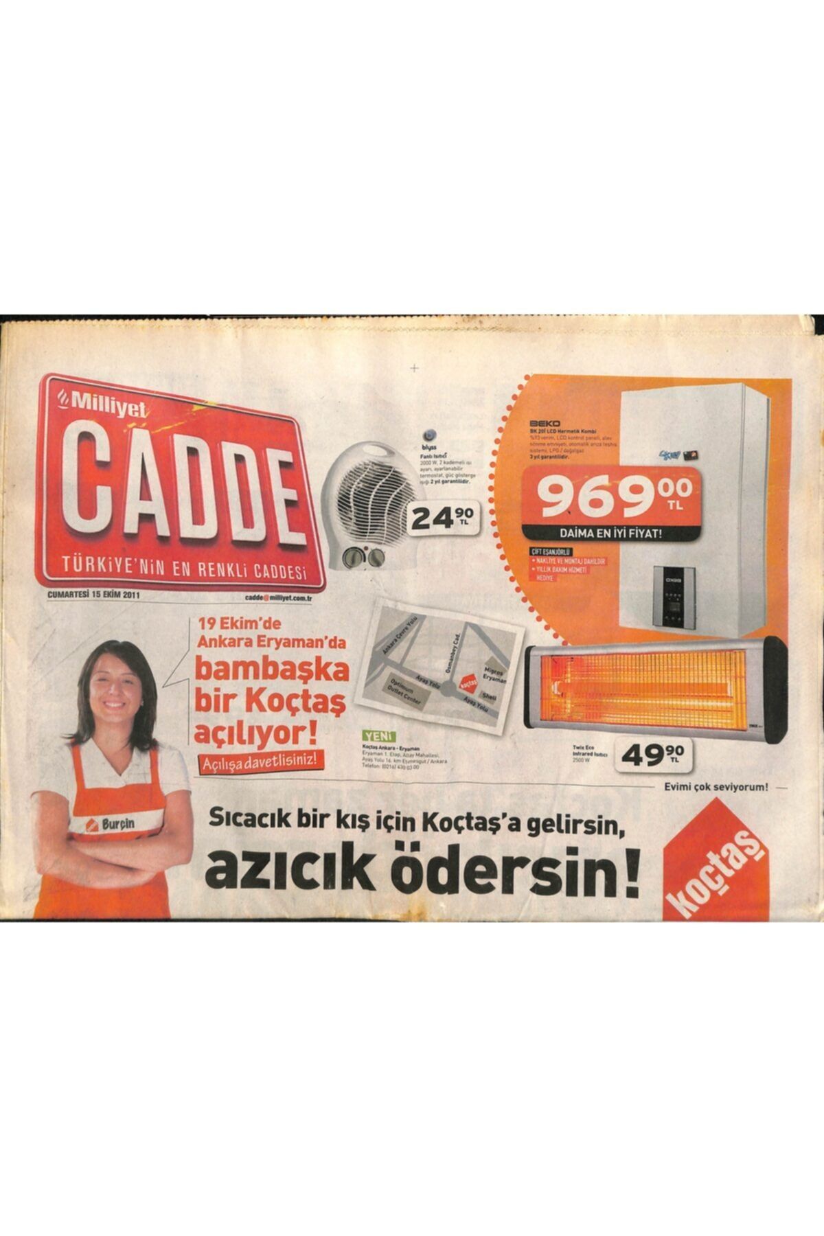 Gökçe Koleksiyon Milliyet Gazetesi Cadde Eki 15 Ekim 2011 - Bülent Ersoy , Nişantaşı'nda Yalnız