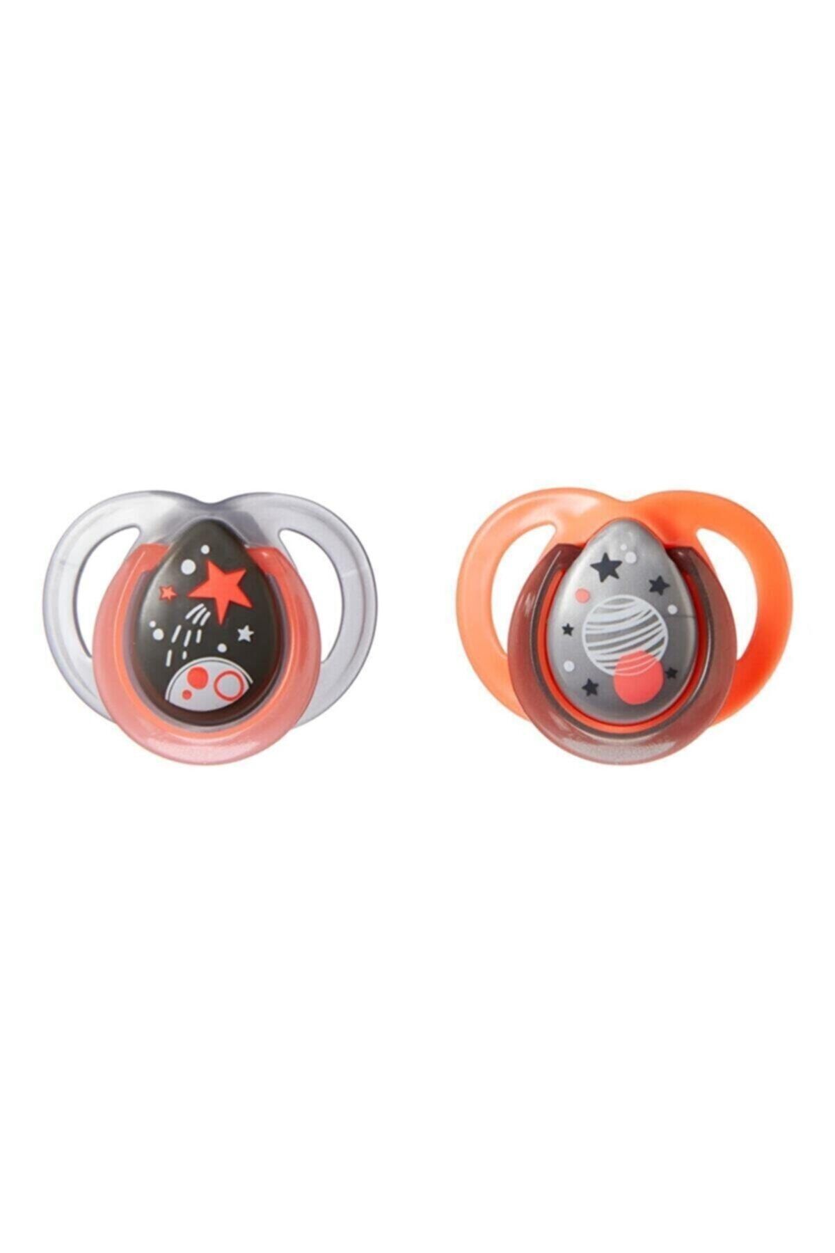 tommee tippee Night Time Damaksız Gece Parlayan Ortodontik Emzik, 0-6 Ay 2'li Paket