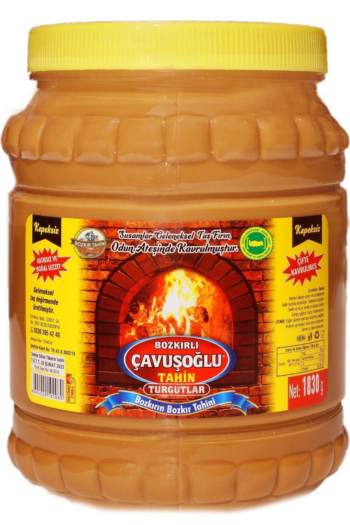 Çavuşoğlu Odun Ateşinde Kepeksiz Bozkır Tahini Karafırın Tahin 1830g