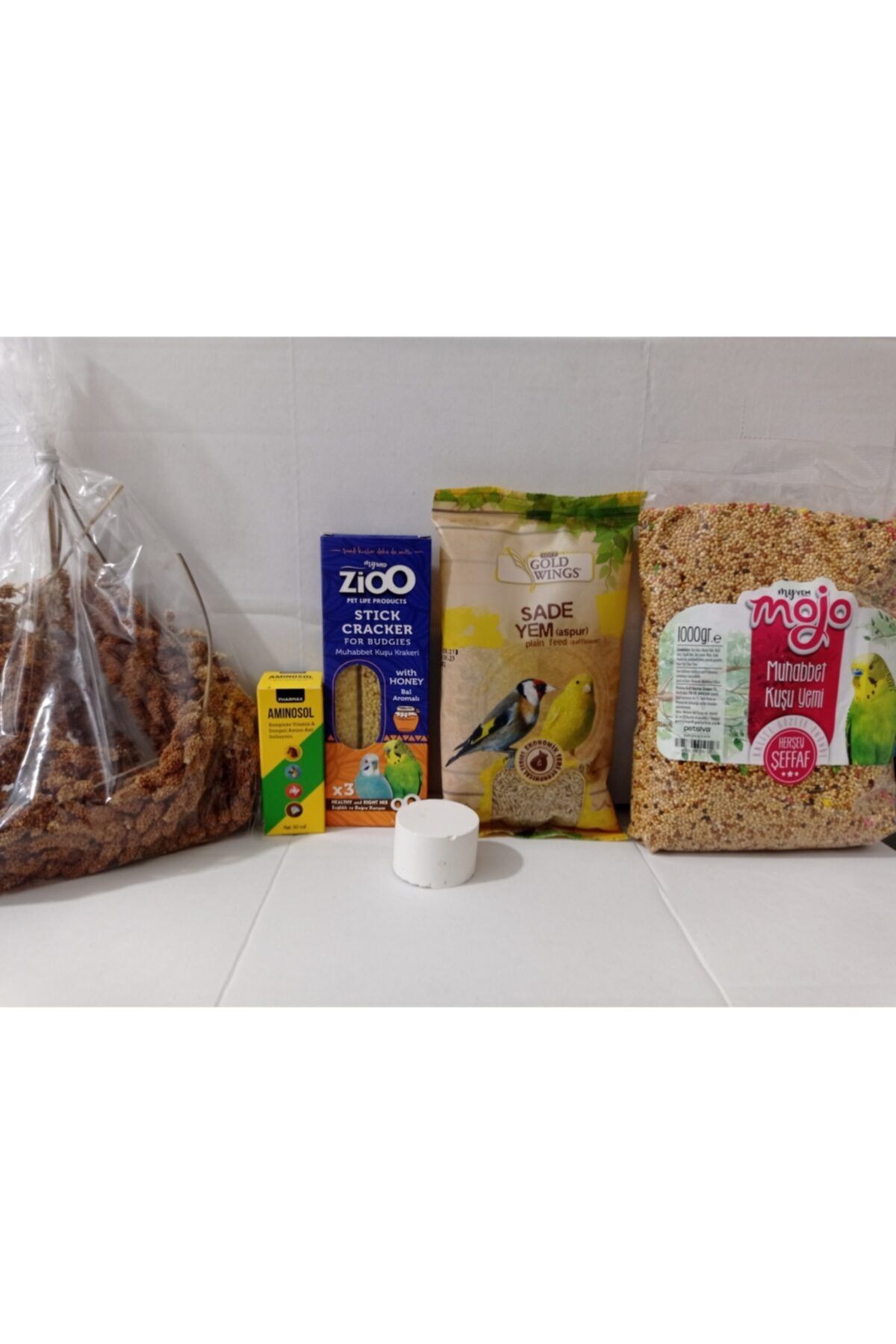 Gold Pet Palace Golden Pet Muhabbet Kuşları Için Yem Ve Bakım Seti 06