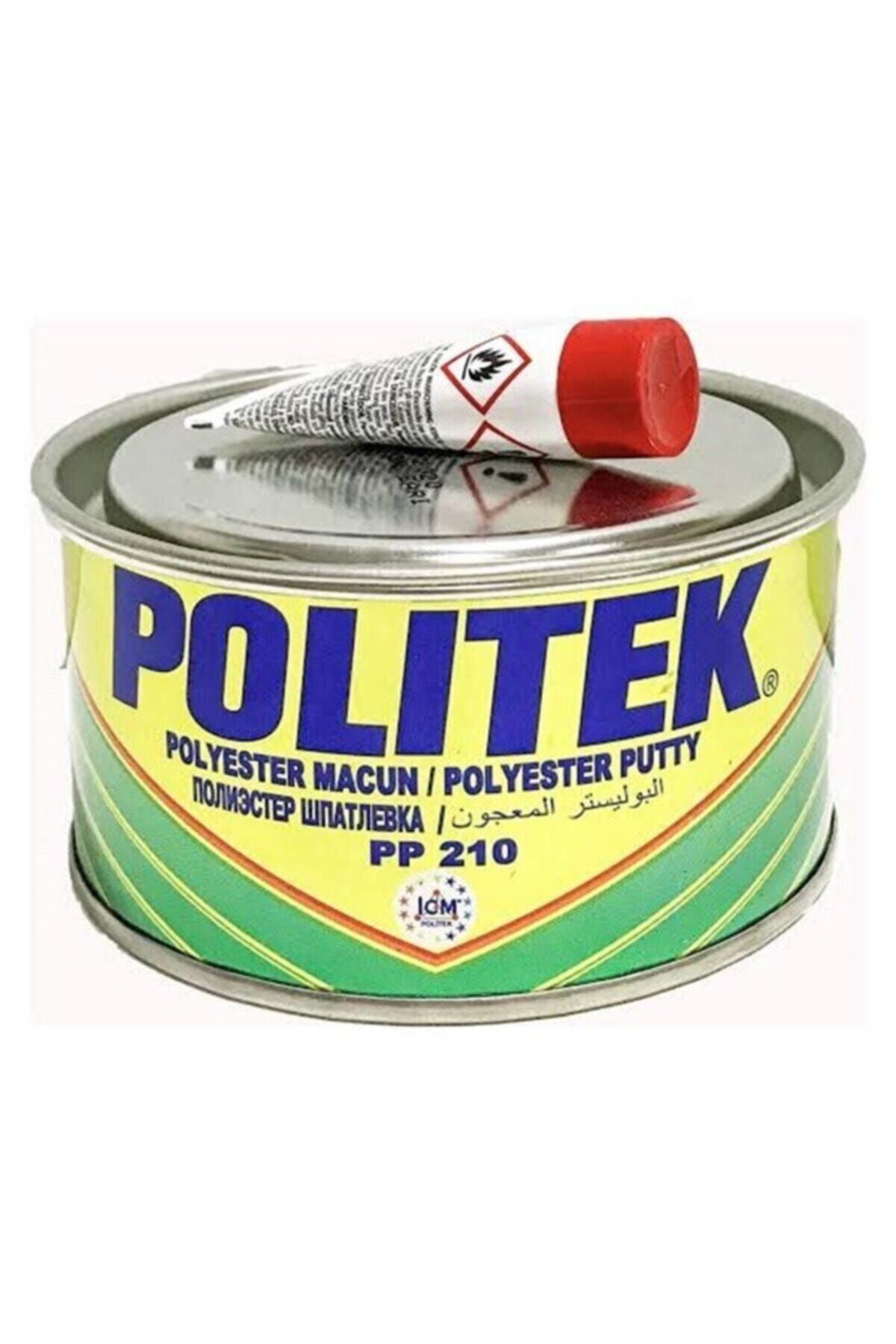 Politek Polyester Çelik Macun 500 Gr. Sarı Renkli