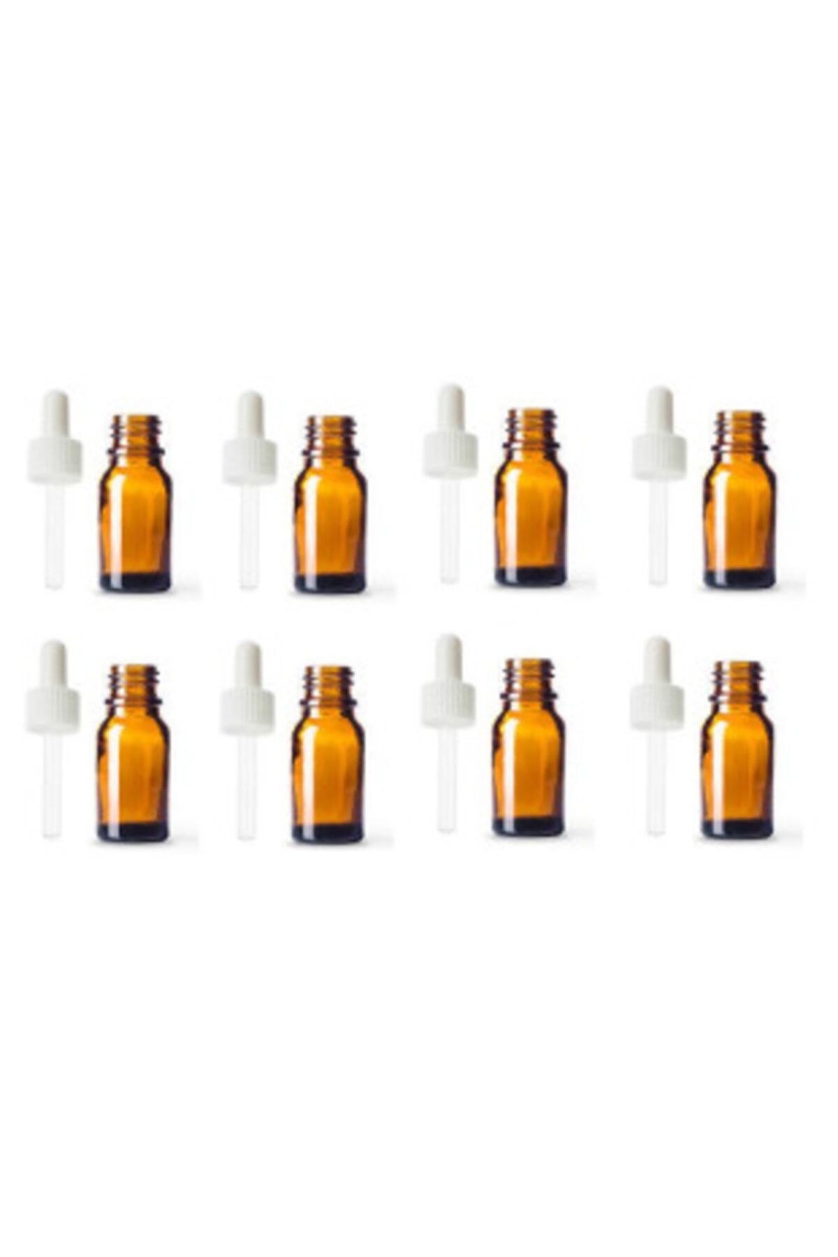 Şişecam Amber Cam Şişe 20 ml (20 CC) Kilitli Pompalı Damlalık (8'ER ADET)