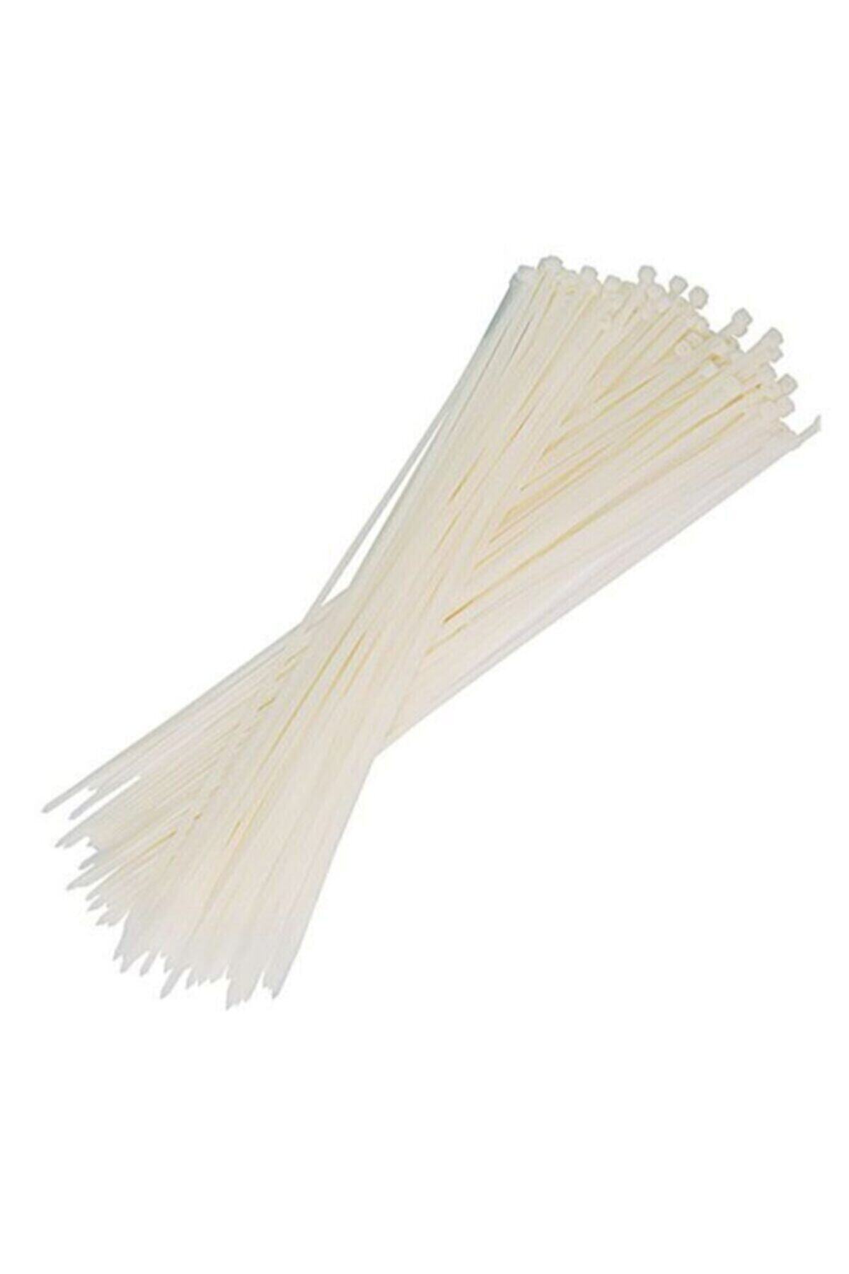 Master Cırt Kelepçe Kablo Bağı Klips 7,5x 370 Mm (beyaz) (100 Adet)