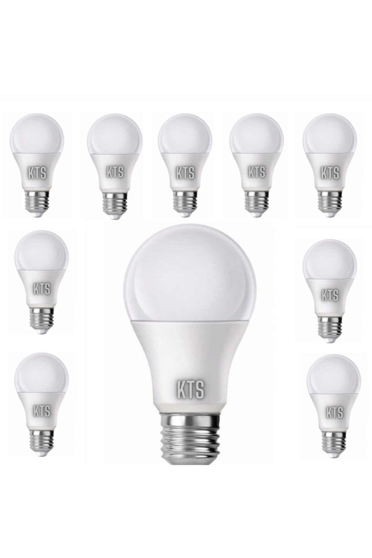 KTS 9w- Led Ampul Beyaz Renk 9 Watt Tasarruflu 10lu Paket