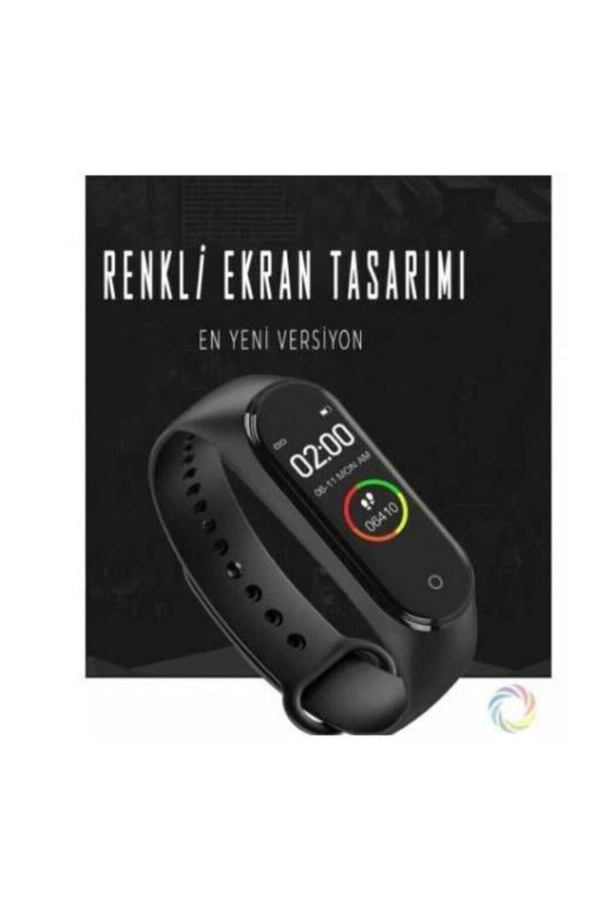 Teknobab M4 Akıllı Bileklik Renkli Ekran Adımsayar Ritim Ölçer Akıllı Saat Bileklik