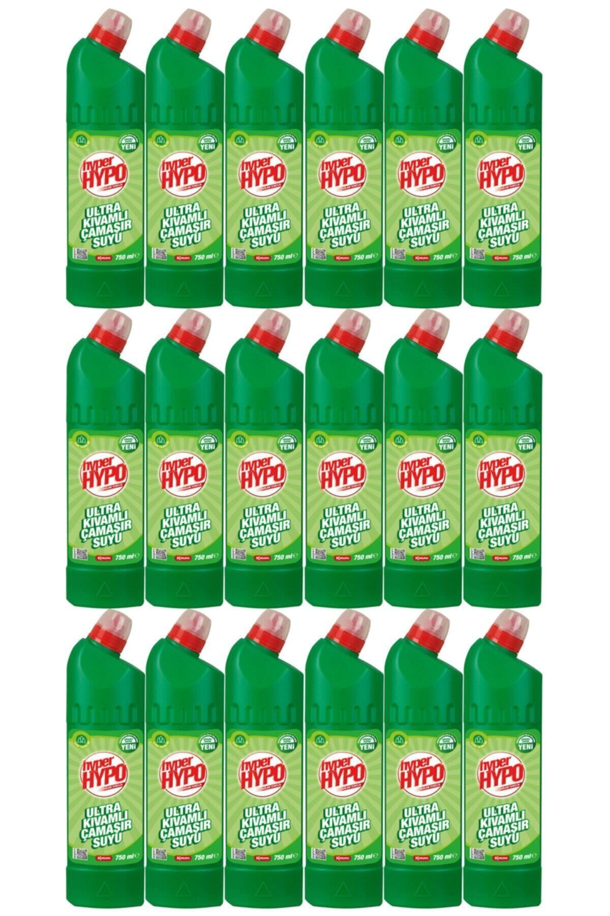 Hyper Hypo Çam Tazeliği Ultra Kıvamlı Çamaşır Suyu 18 X 750 Ml