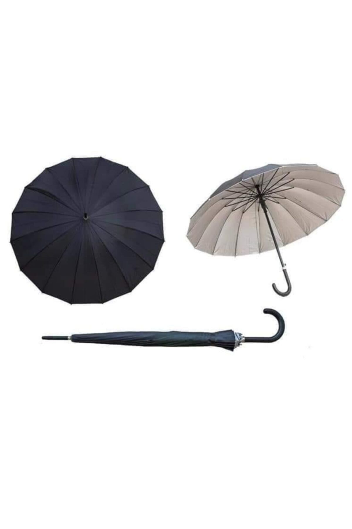 ALİTECH 16 Telli 55cm Erkek Şemsiyesi