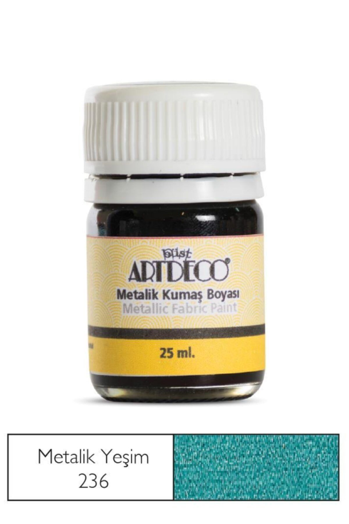 Artdeco Metalik Kumaş Boyası 236 Yeşim