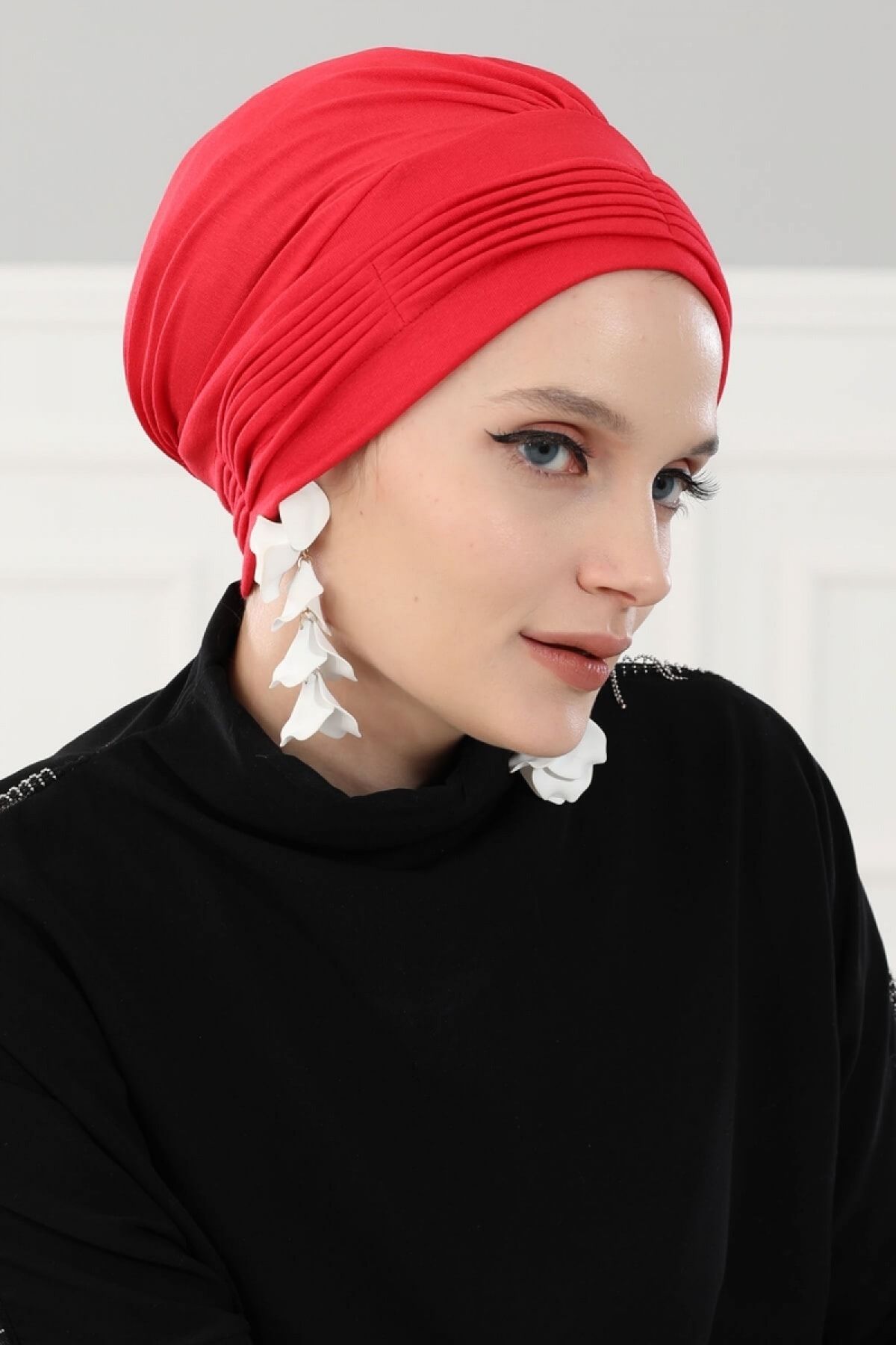 DREAM VEGA Pliseli Penye Bone Kırmızı
