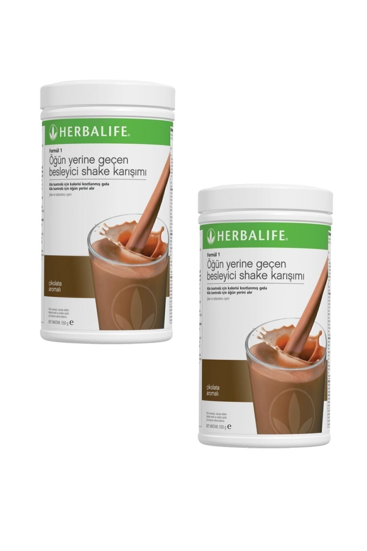 Herbalife Formül 1 Shake Karışım Seti 2 Adet Çikolata 550 gr