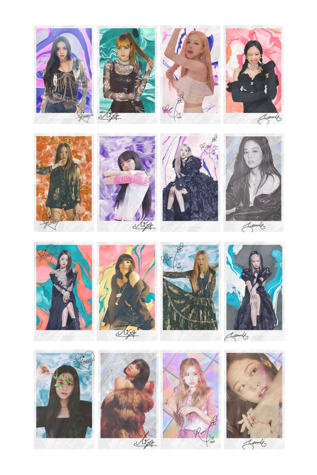 Güneş Kırtasiye Blackpink 16 Adet Fotokart Set