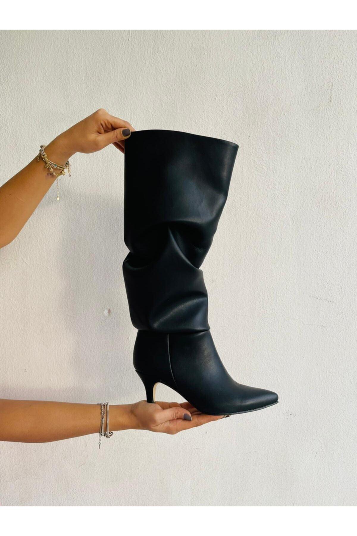 plumeshoes Plume Shoes Siyah Kadın Çizme