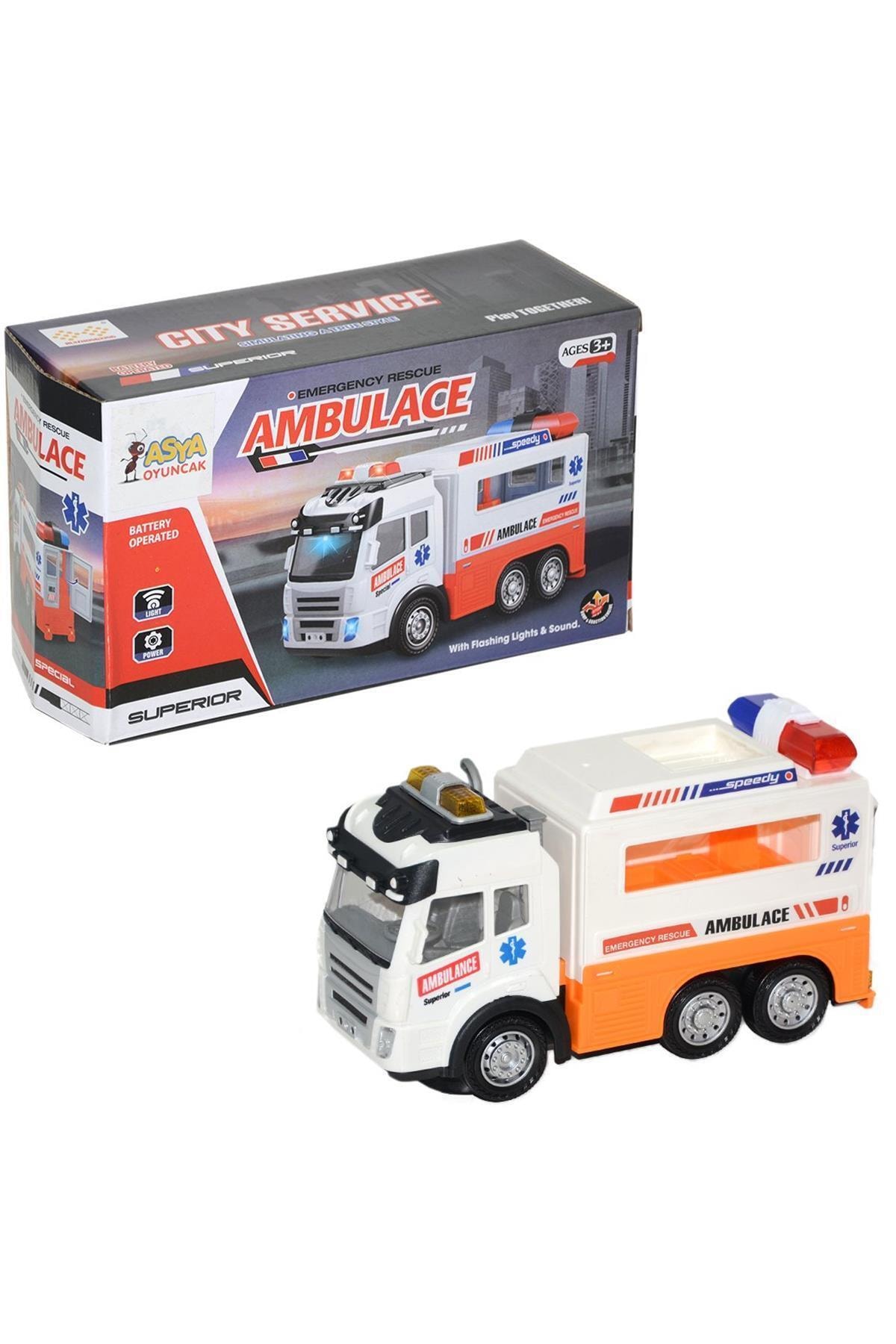 Asya Oyuncak Marka: 00586-89-303b Pilli Ambulans Kategori: Meslek Setleri