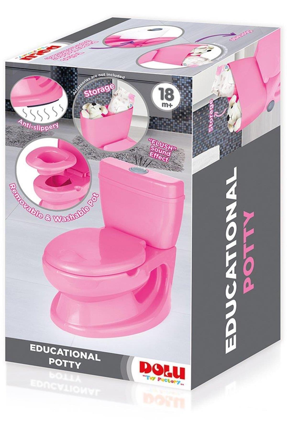 DOLU OYUNCAK Eğitici Lazımlık Pembe / +18 Ay