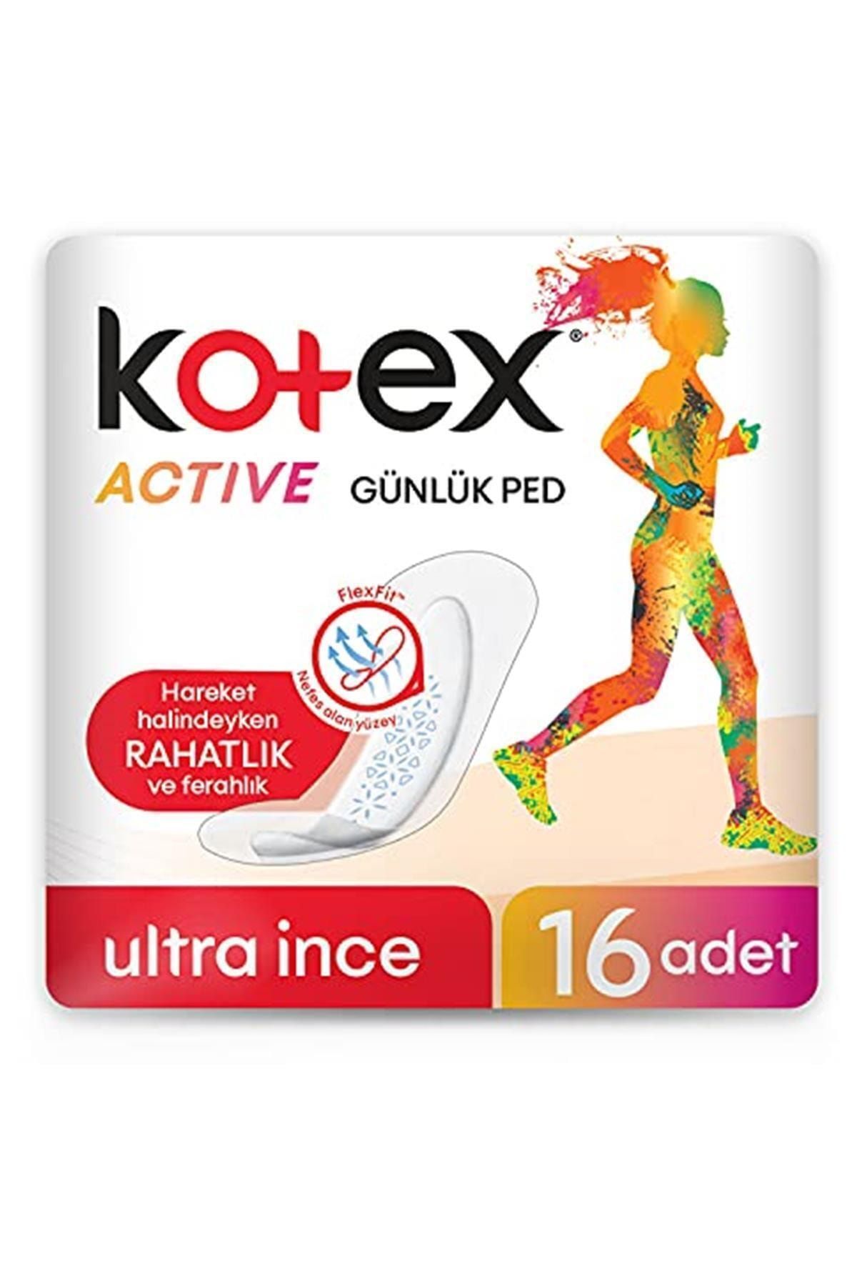 Kotex Active Günlük Ped 16'lı