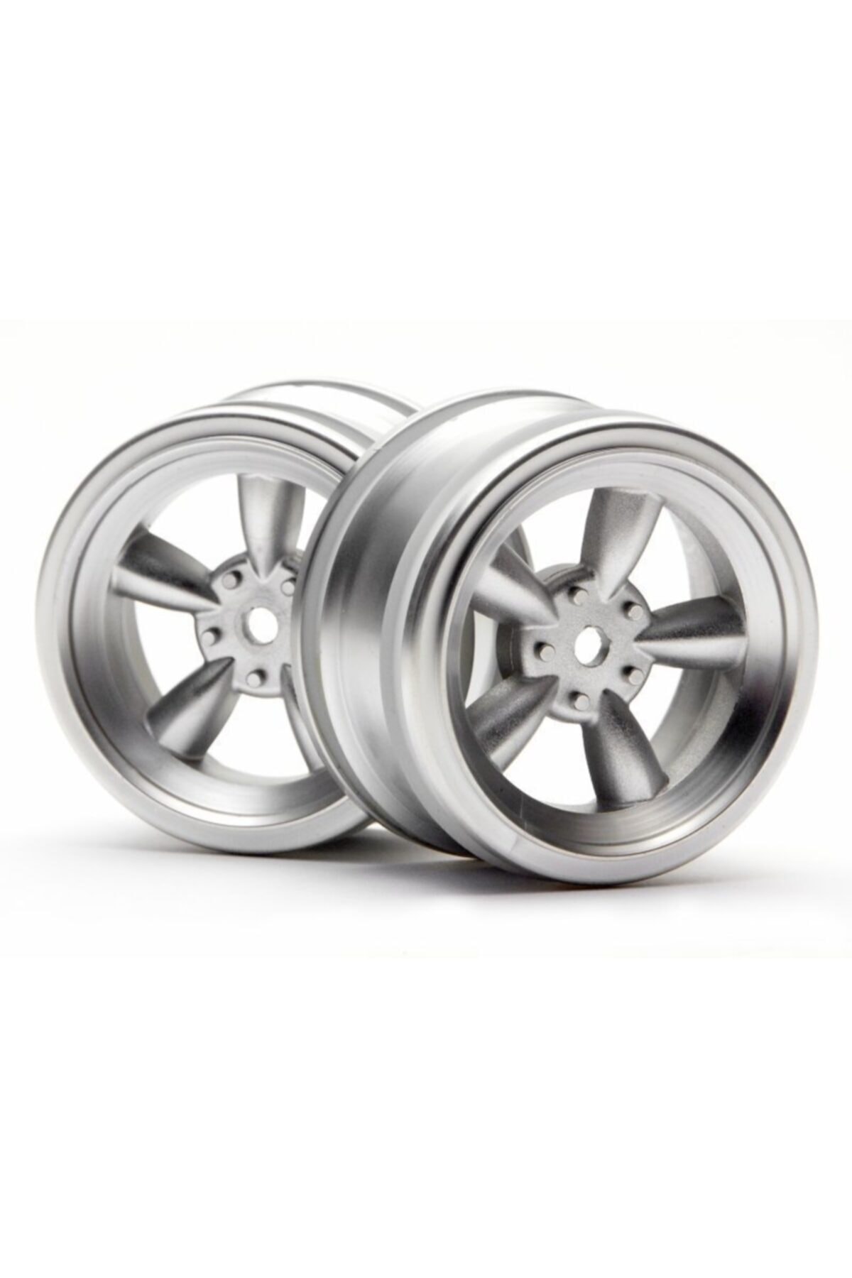 HPI 3815 1/10 Vıntage 5 Spoke Wheel 26mm Matte Chrome 0mm Offset