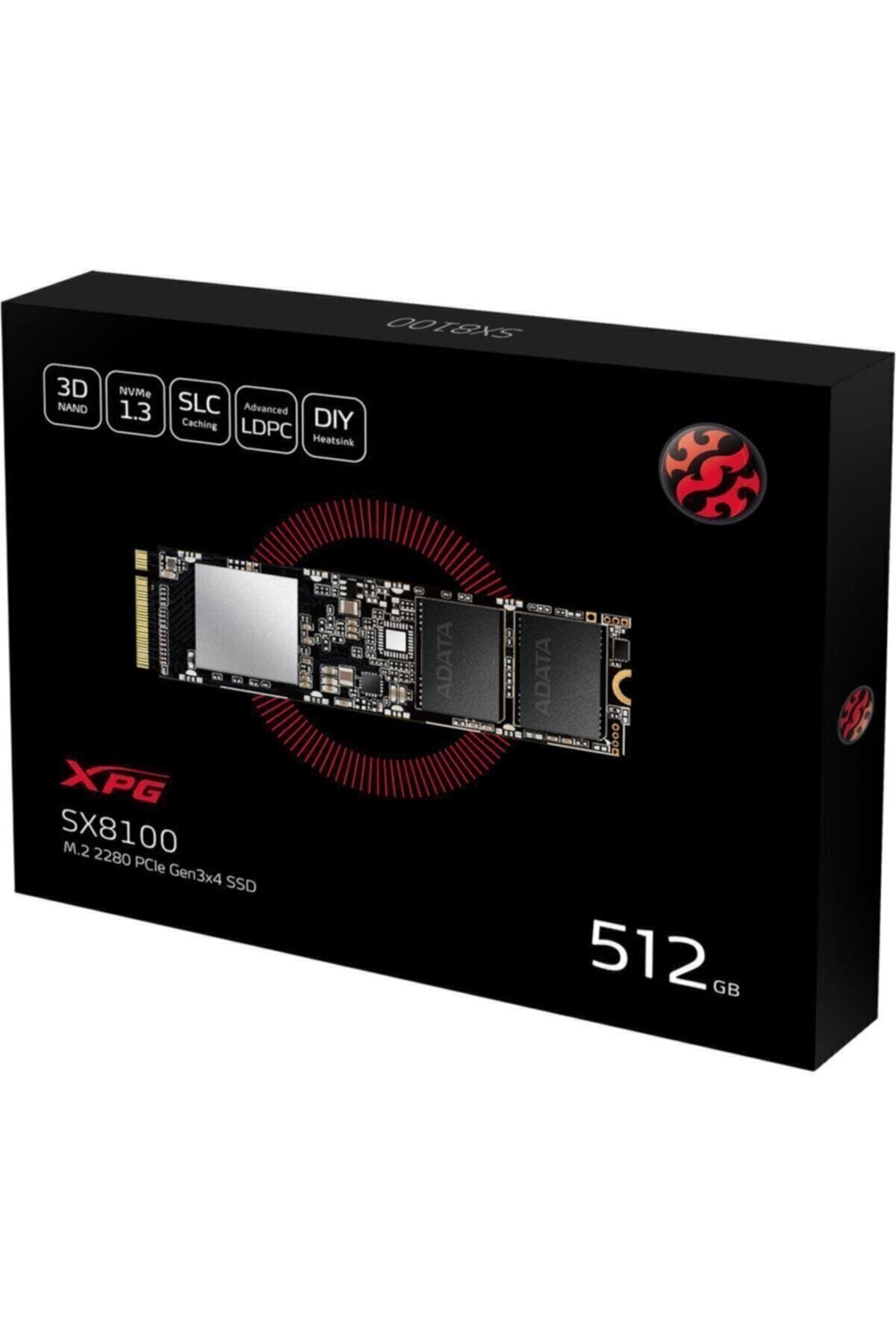 XPG 512gb Sx8100np Pcıe M.2 3500-3000mb/s Flash Ssd