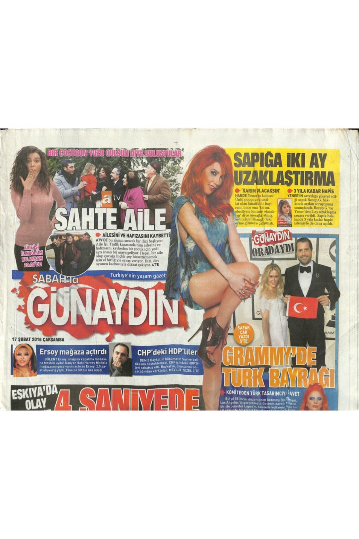 Gökçe Koleksiyon Sabah Gazetesi Günaydın Eki 17 Şubat 2016 - Bülent Ersoy Mağaza Açtırdı
