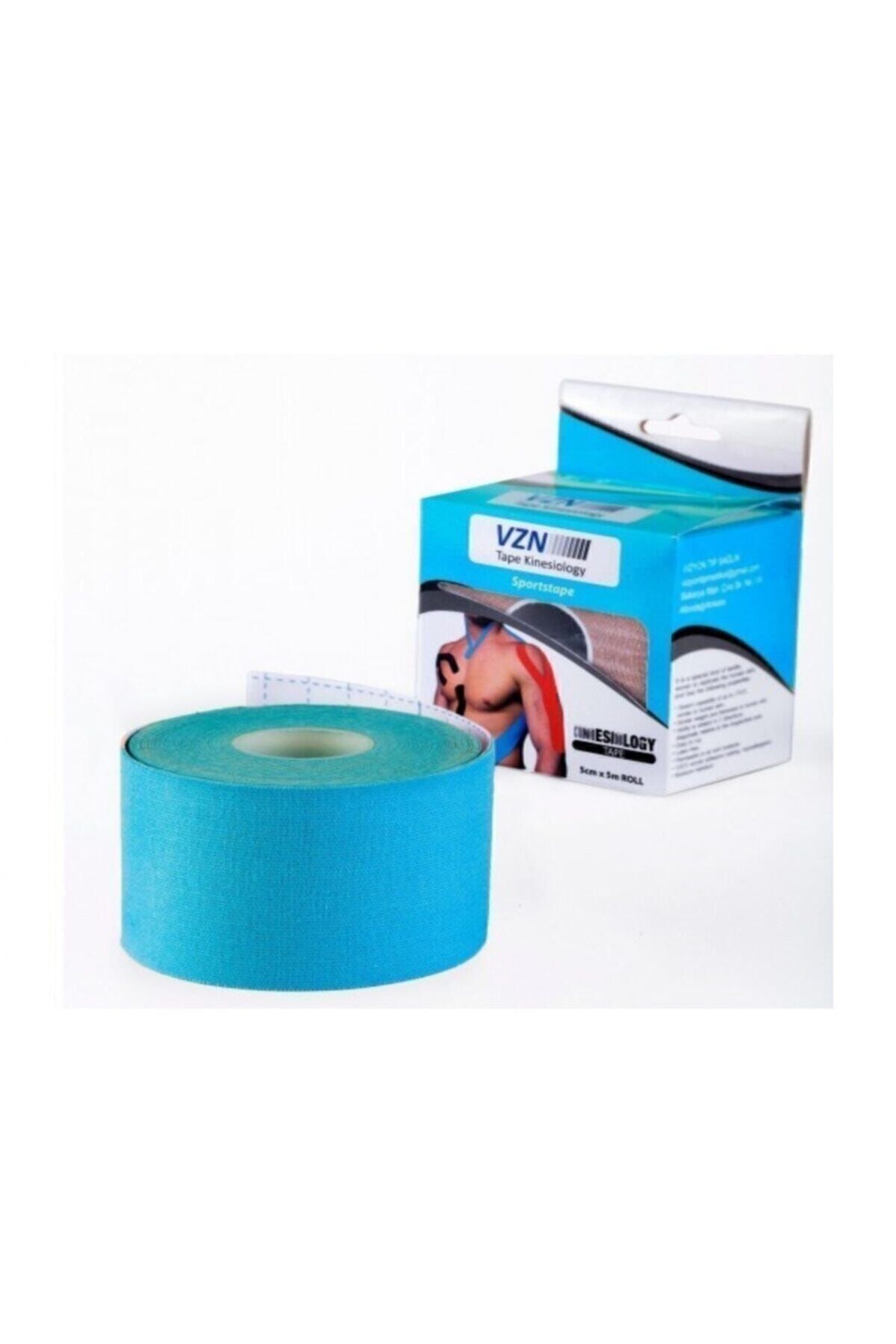VZN Tape Mavi Renk Kinesio Ağrı Bandı 5 Metre X 5 Cm