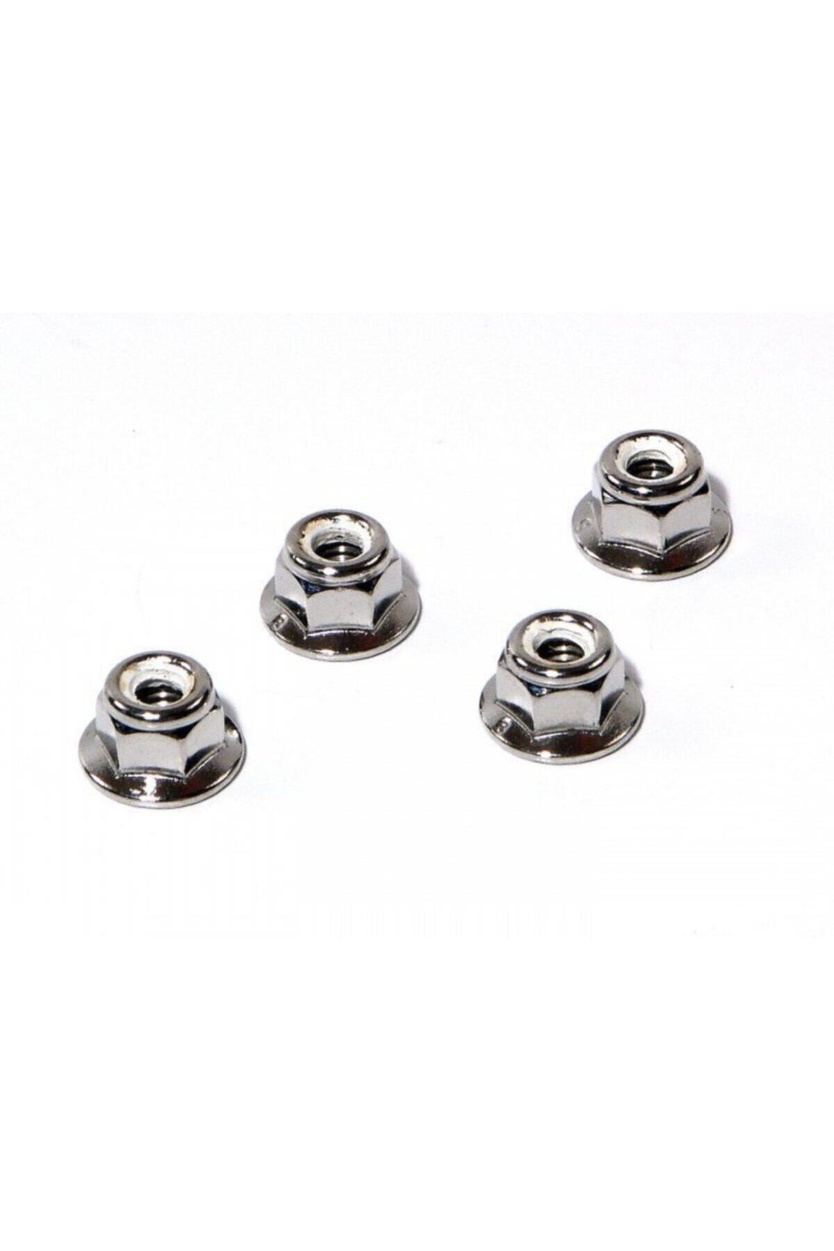 HPI Z683 Flanged Lock Nut M5 (COUNTERCLOCKWISE/SILVER/4PCS)