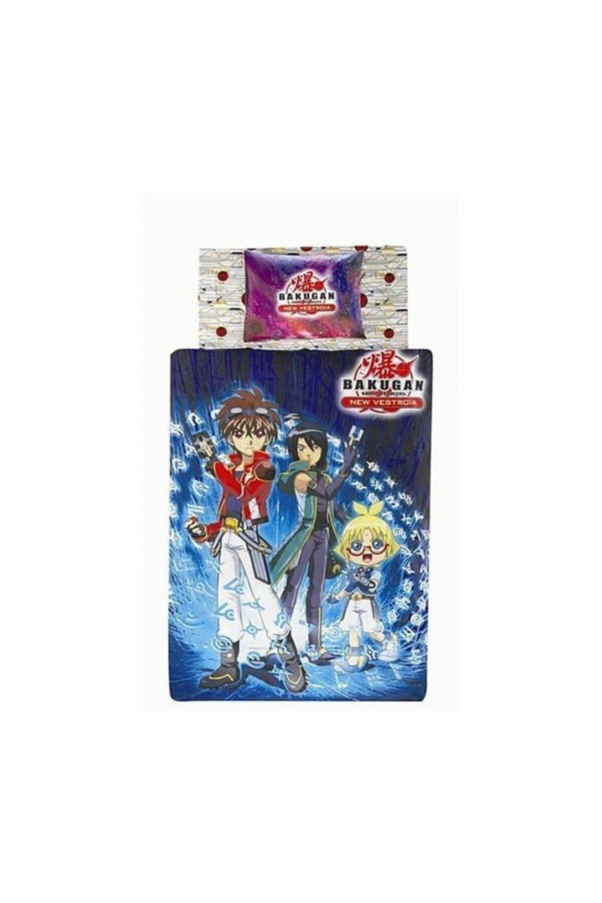 Taç Lisanslı Nevresim Tek Kişilik Polyester Bakugan