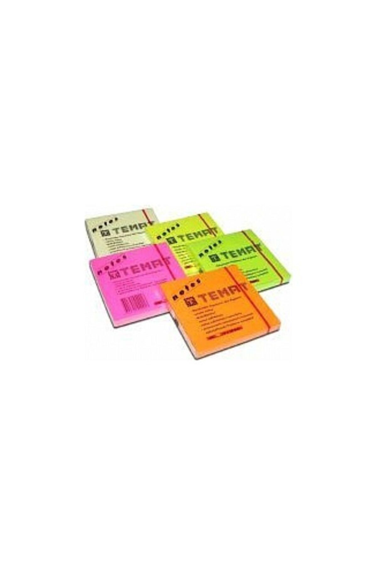 Temat 75 Mmx75 Mm Yapışkanlı Not Kağıdı Fosforlu Sarı
