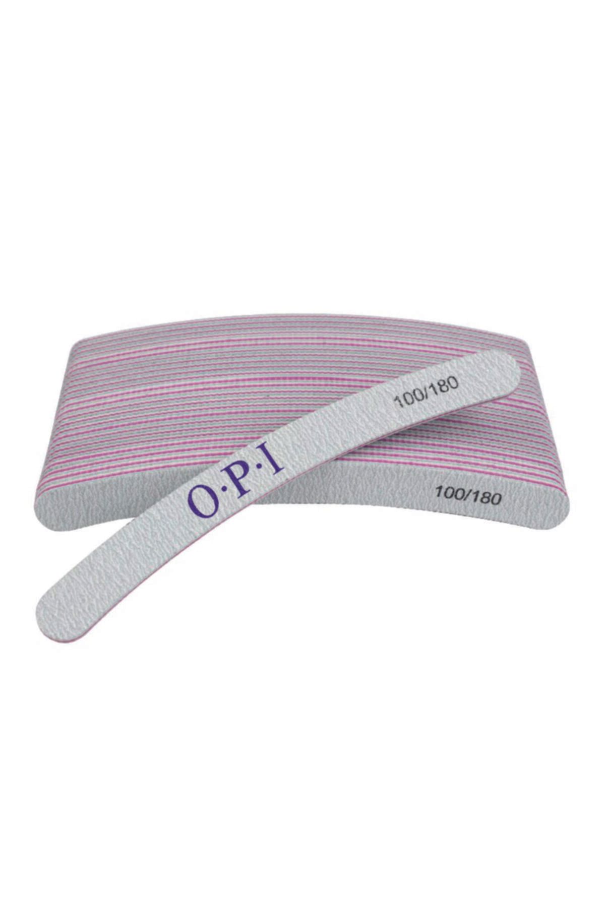 OPI 25 Adet 100/180 Grit Çift Taraflı Kağıt Törpüsü Bumerang Şekli