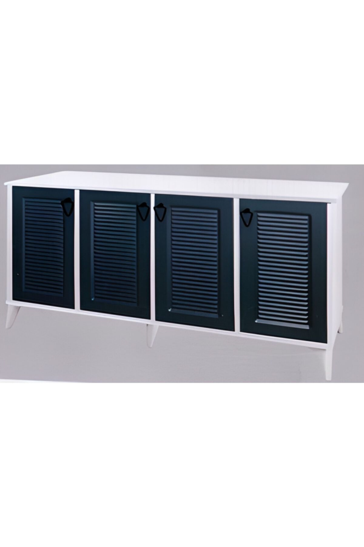 MAKİLİ MOBİLYA 2010 Batuhan Konsol 160 Cm Beyaz Kabin Gri Membran Kapaklar