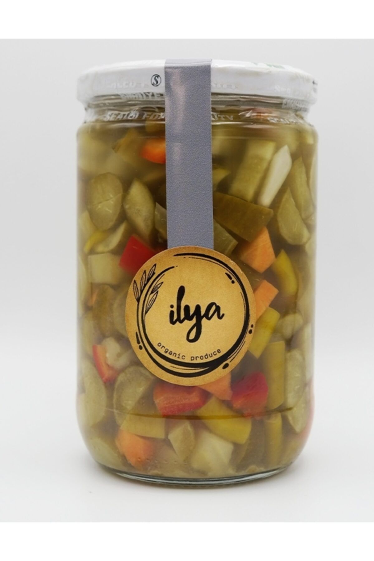 İLYA ORGANİK Salatalık Karışık Kaşık Turşu 620 Gr