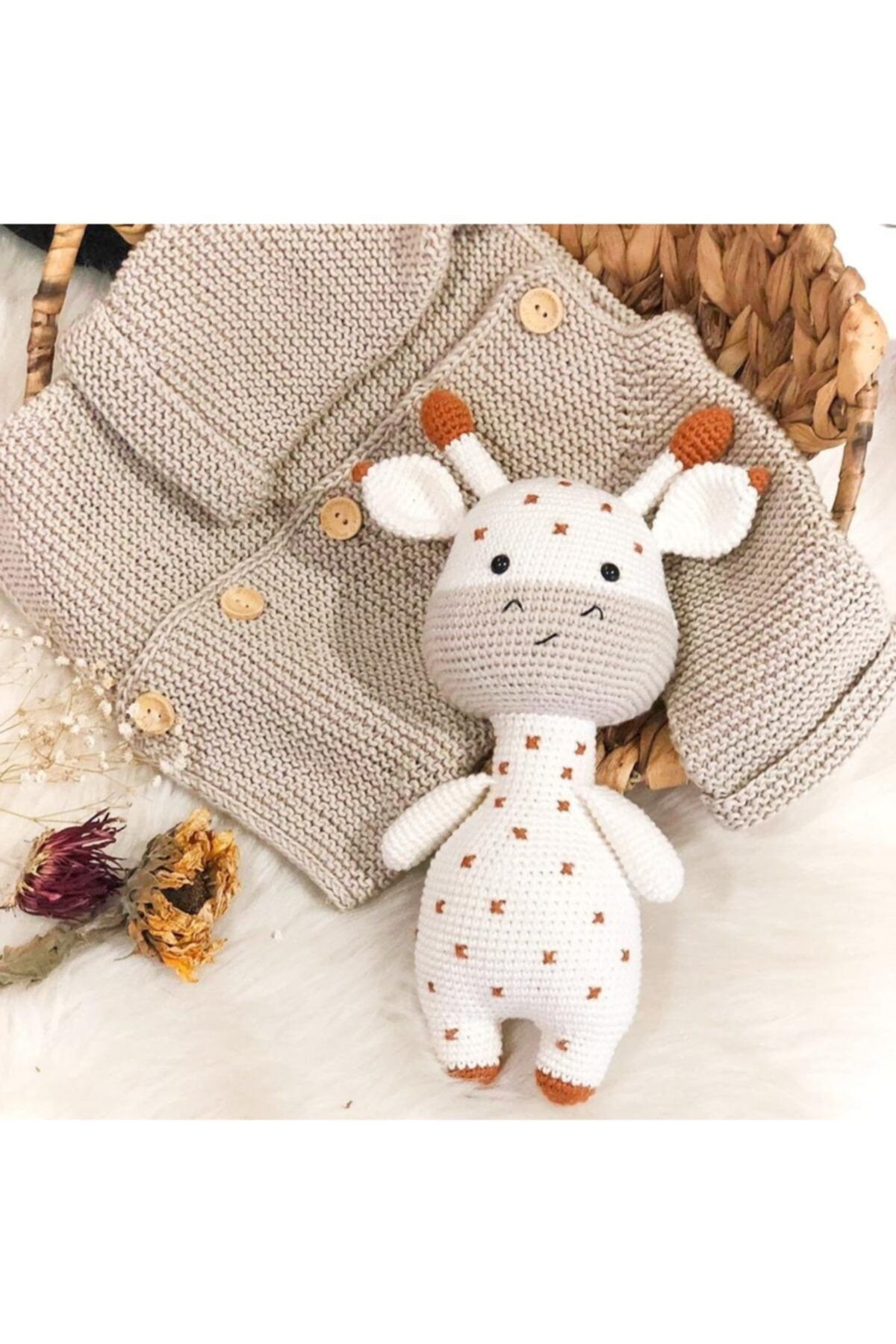 Jaju Baby Amigurumi Zürafa Ve Yelek Set