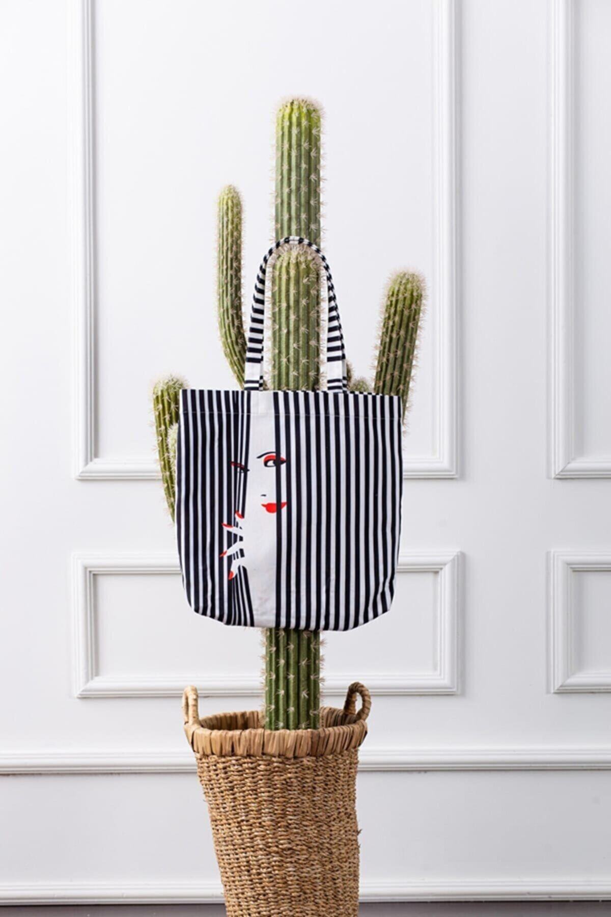 MODAFABRİK Kadın Dijital Baskılı Plaj Çantası