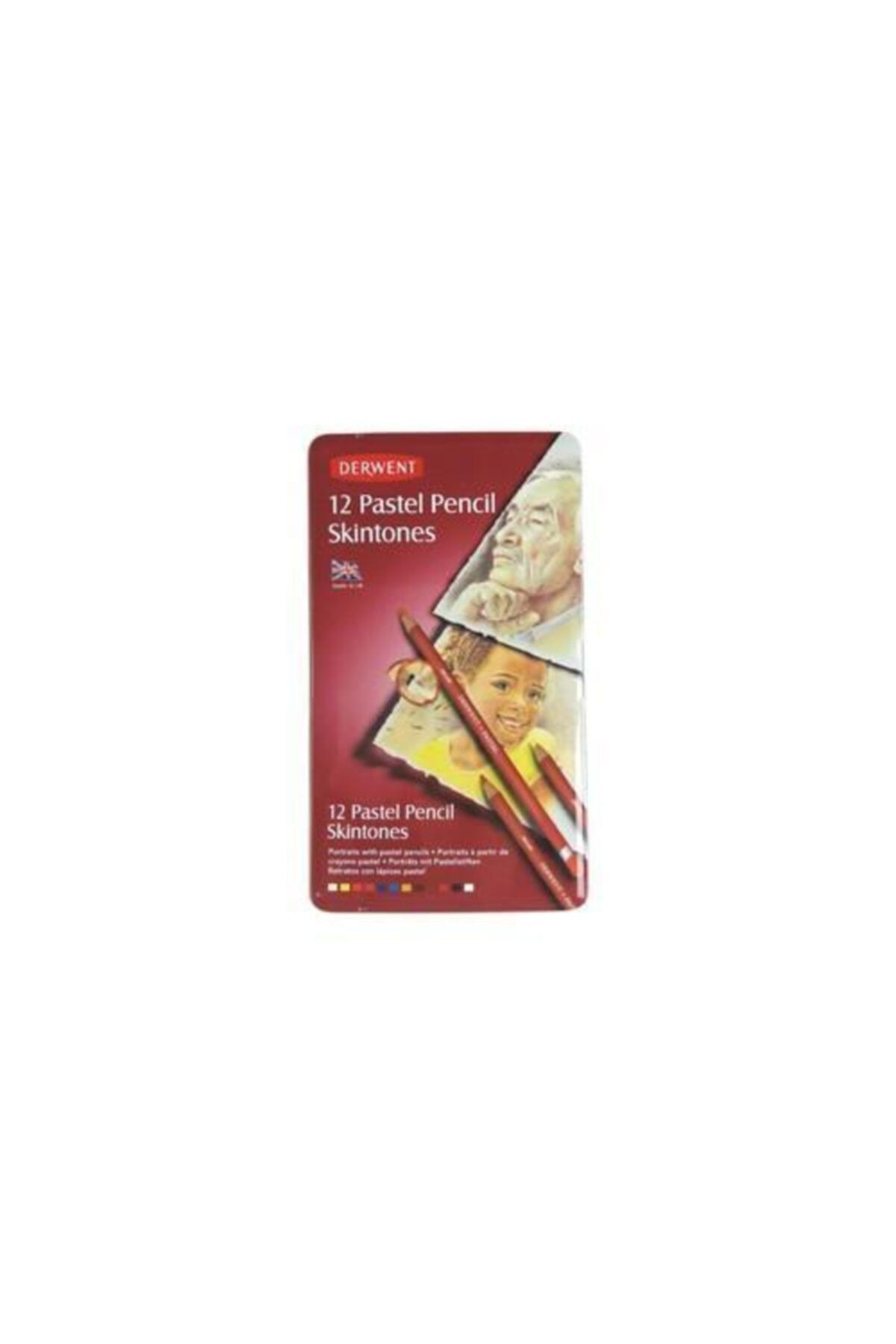 Derwent Pastel Pencil Skintones 12'li Pastel Kalem Seti Ten Renkleri