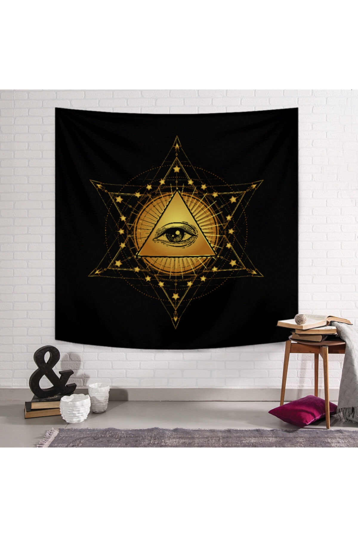 PASAJ HOME Illuminati Geometrik Duvar Örtüsü