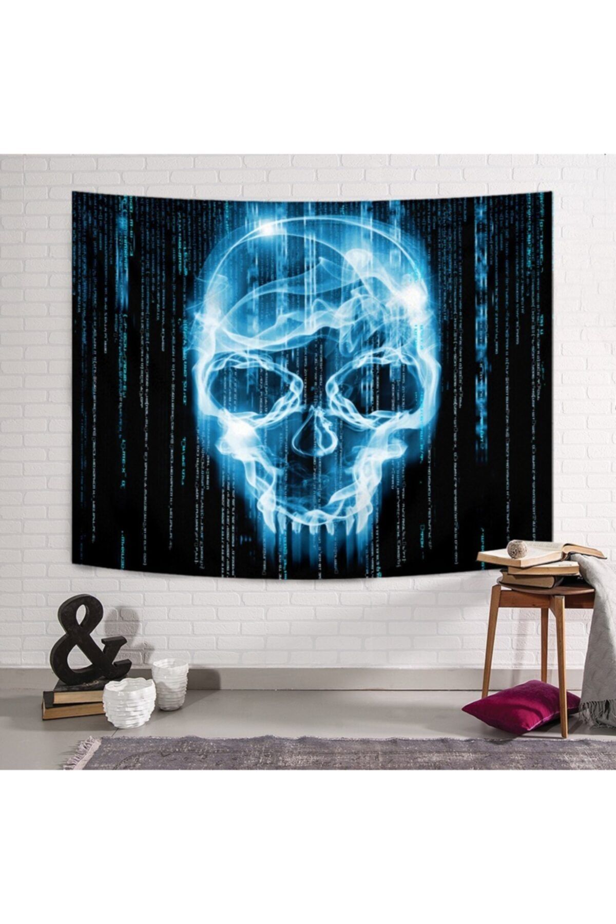 PASAJ HOME Blue Matrix Duvar Örtüsü