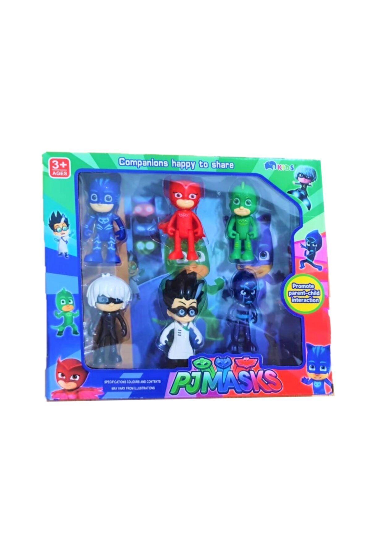 Can Ali Toys Pj Mask Pija Maskeliler Figür Oyuncak 10 Parça Set