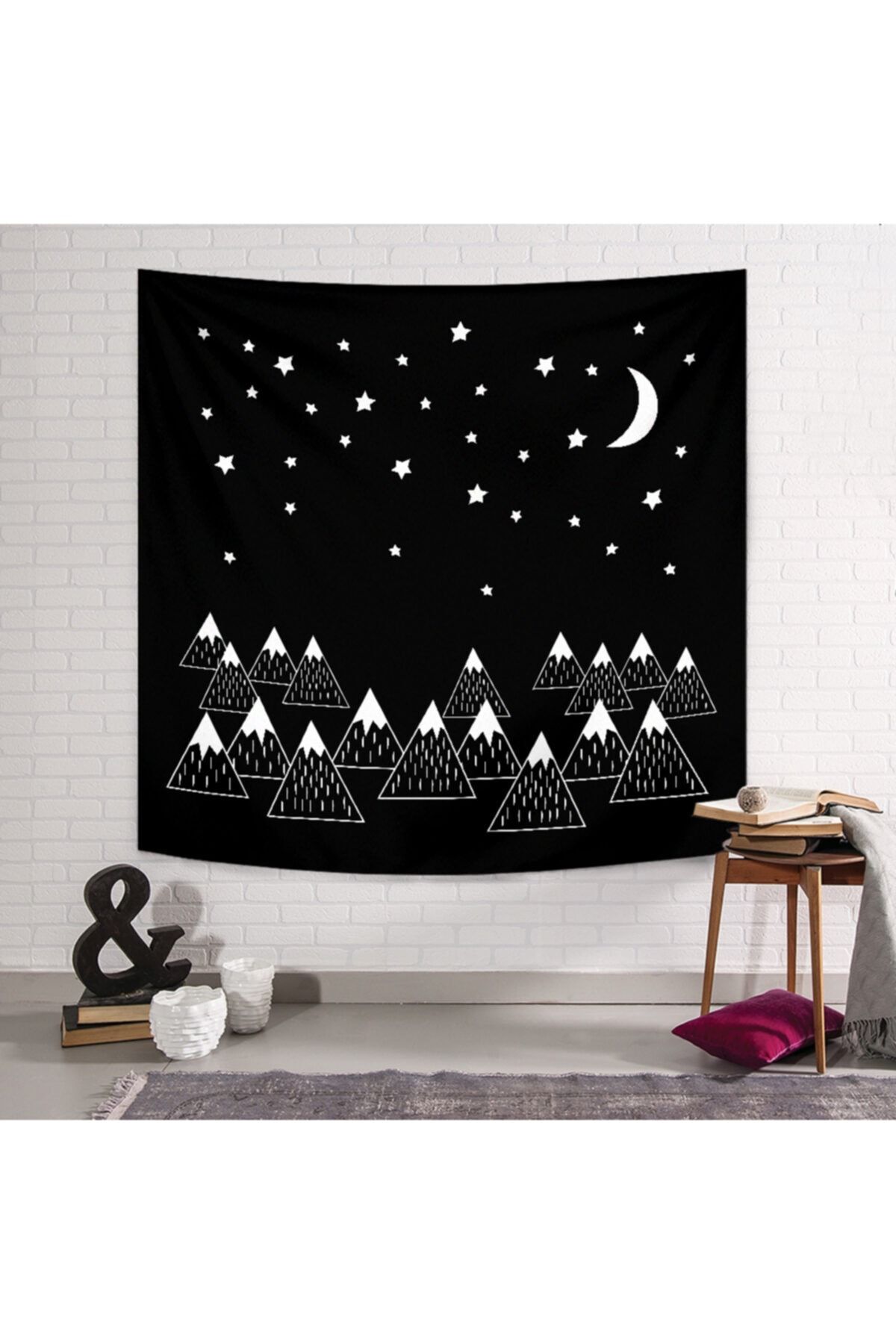 PASAJ HOME Black Night Duvar Örtüsü