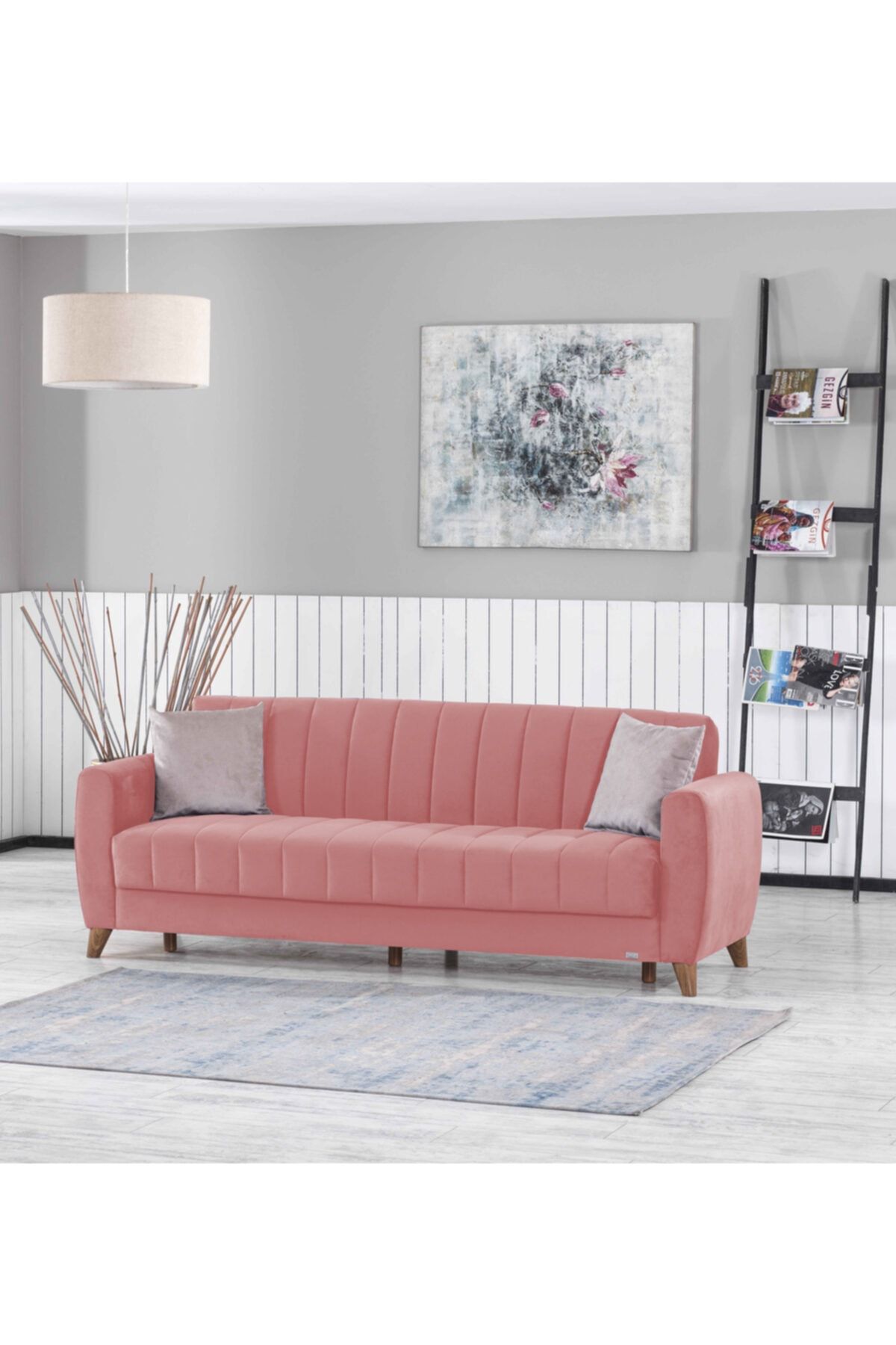 ipek mobilya Daisy 3 Lü Kanepe ( Açık Kiremit - 1653 )