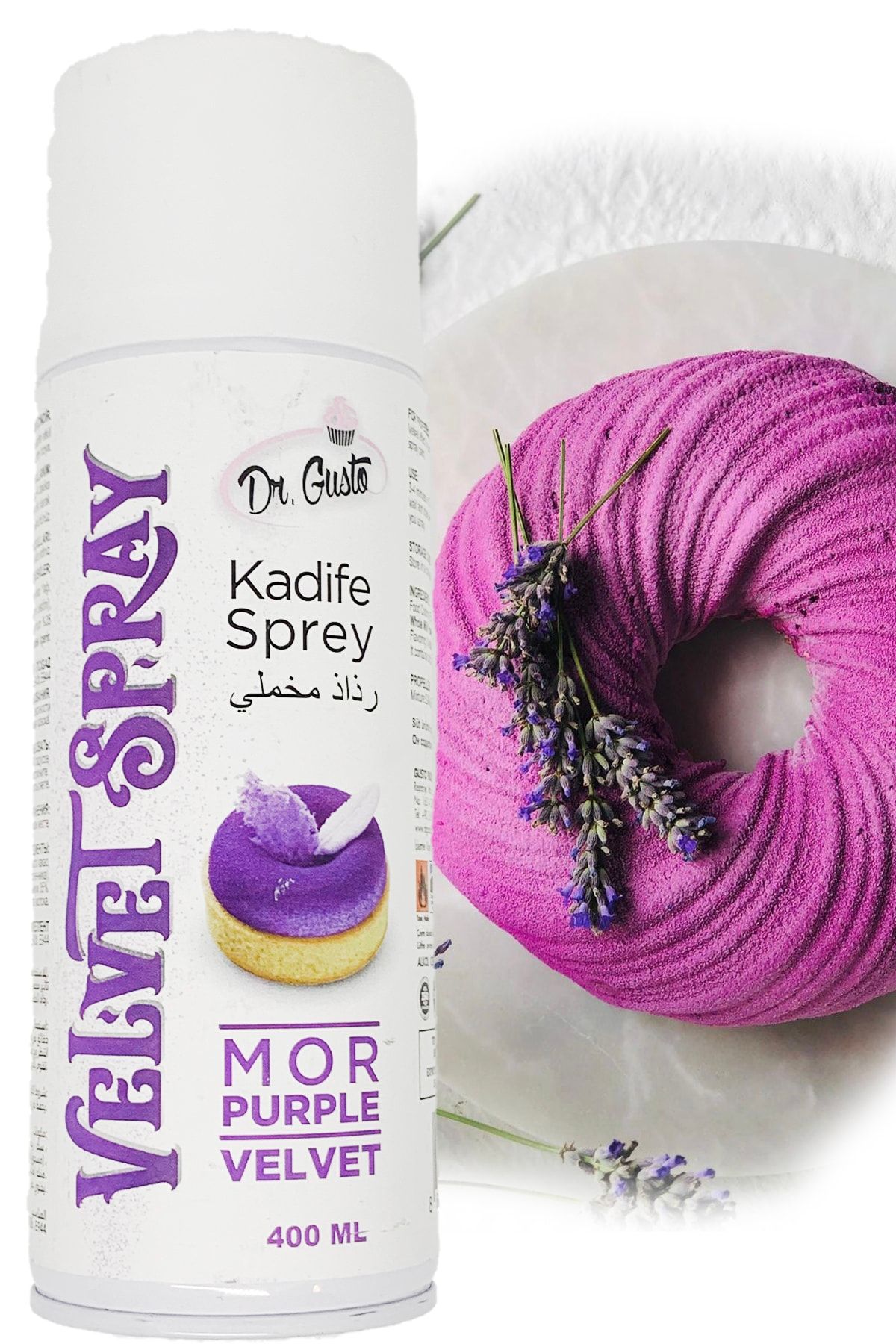 Dr. Gusto Velvet Kadife Gıda Spreyi Mor 400 ml