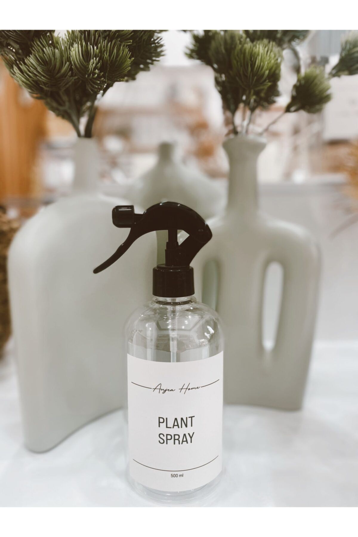 ANJEAHOME Amber Şişe Plant Spray 500 Ml Plastik