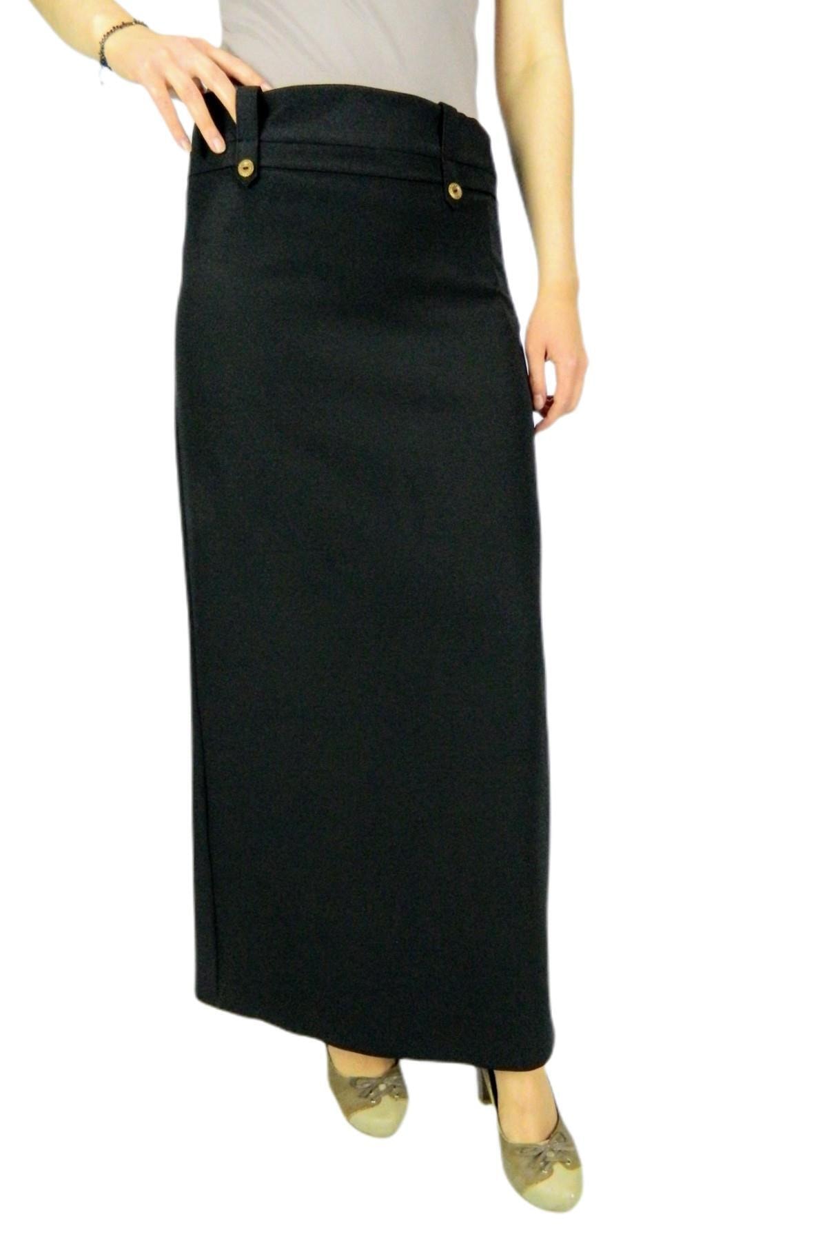 Monalisa Kadın Siyah Uzun Etek Mnls87004