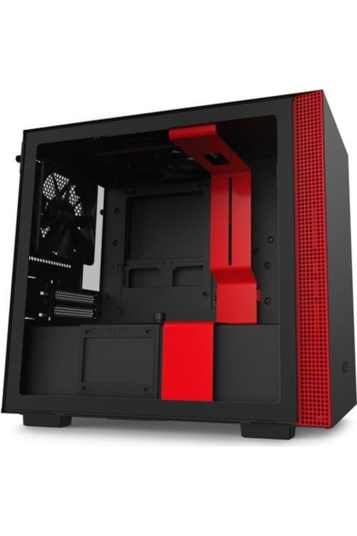 Nzxt H210 Ca-h210b-br Itx Siyah/kırmızı Kasa