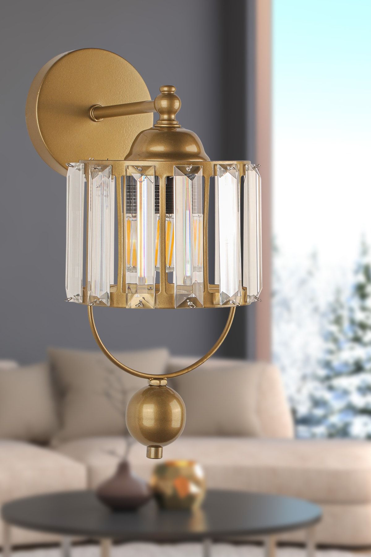 Begüsa Lux Kristal Aplik Eskitme
